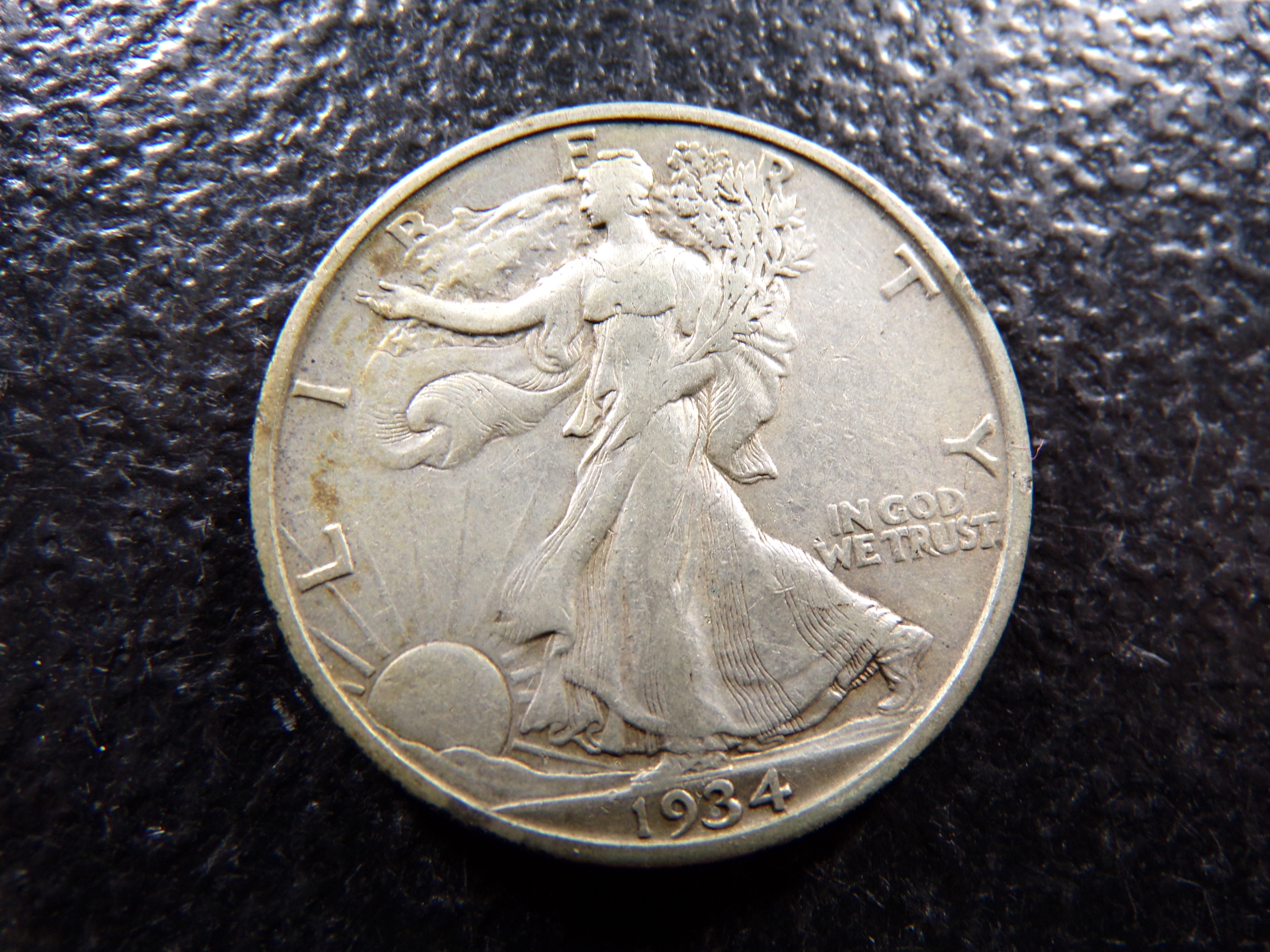 1934-S WALKING LIBERTY SILVER HALF DOLLAR