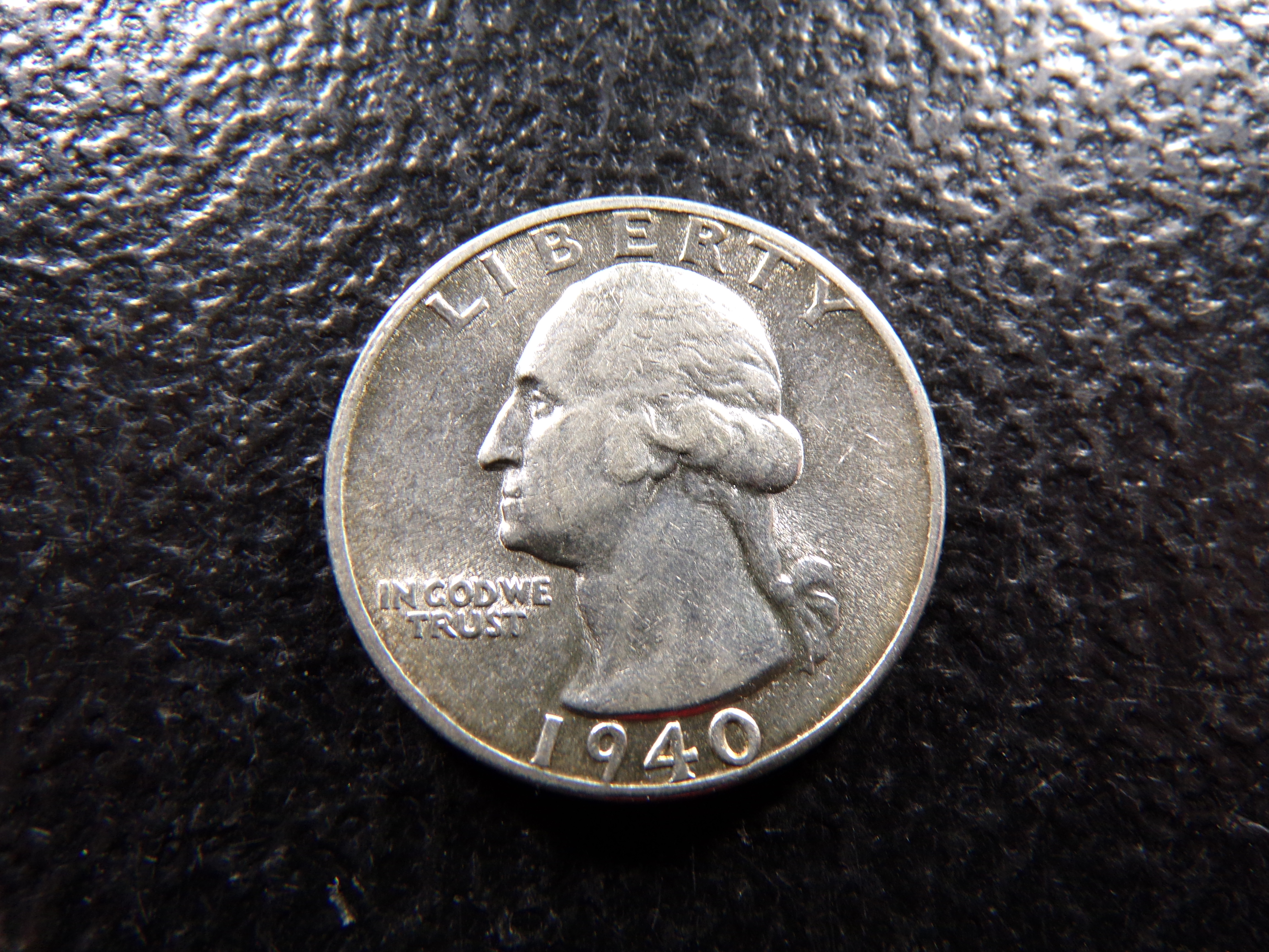 1940-S HIGH GRADE WASHINGTON SILVER QUARTER