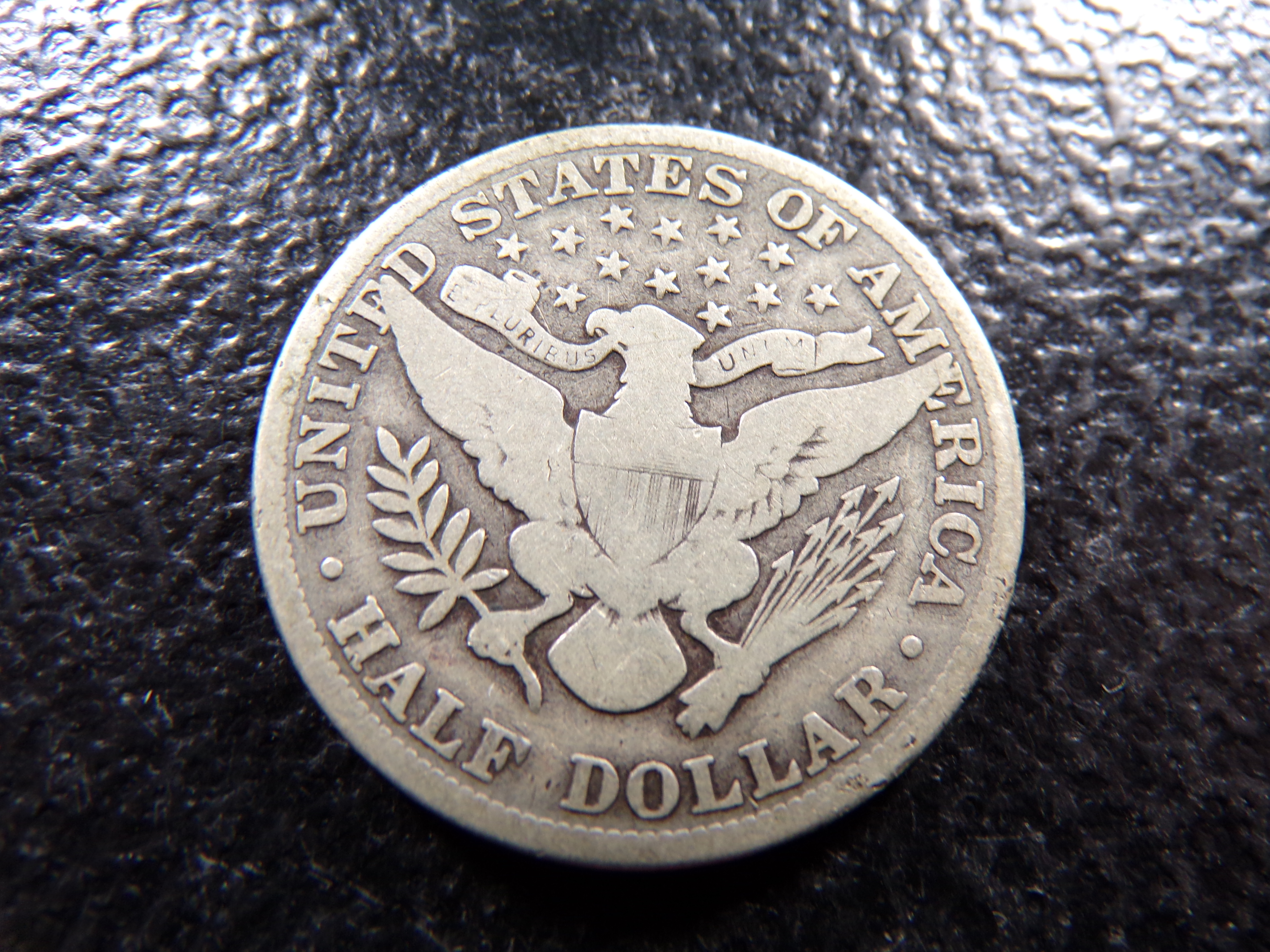 1913 BARBER SILVER HALF DOLLAR