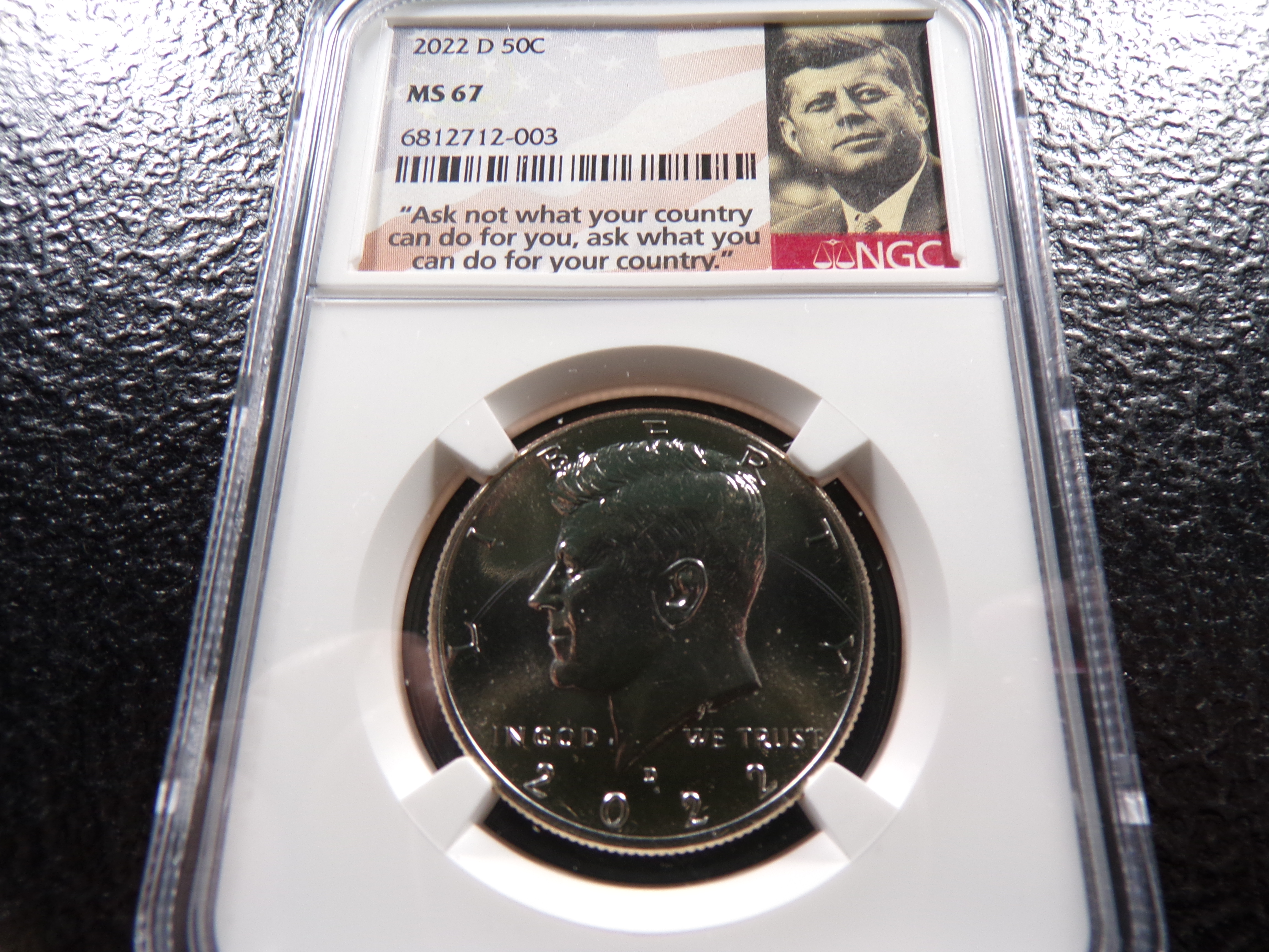 2022-D NGC MS67 KENNEDY HALF DOLLAR