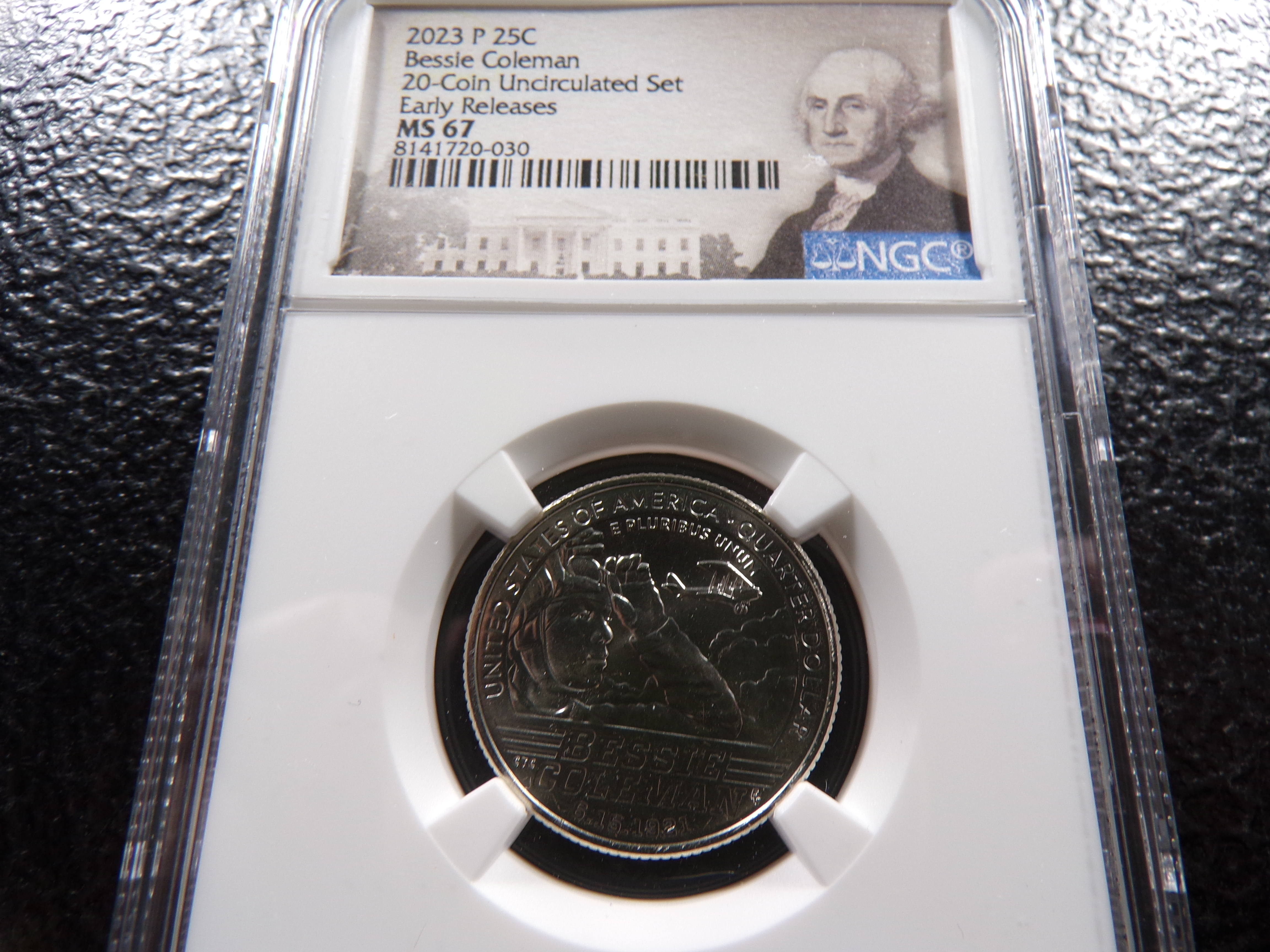 2023-P NGC MS67 BESSIE COLEMAN QUARTER