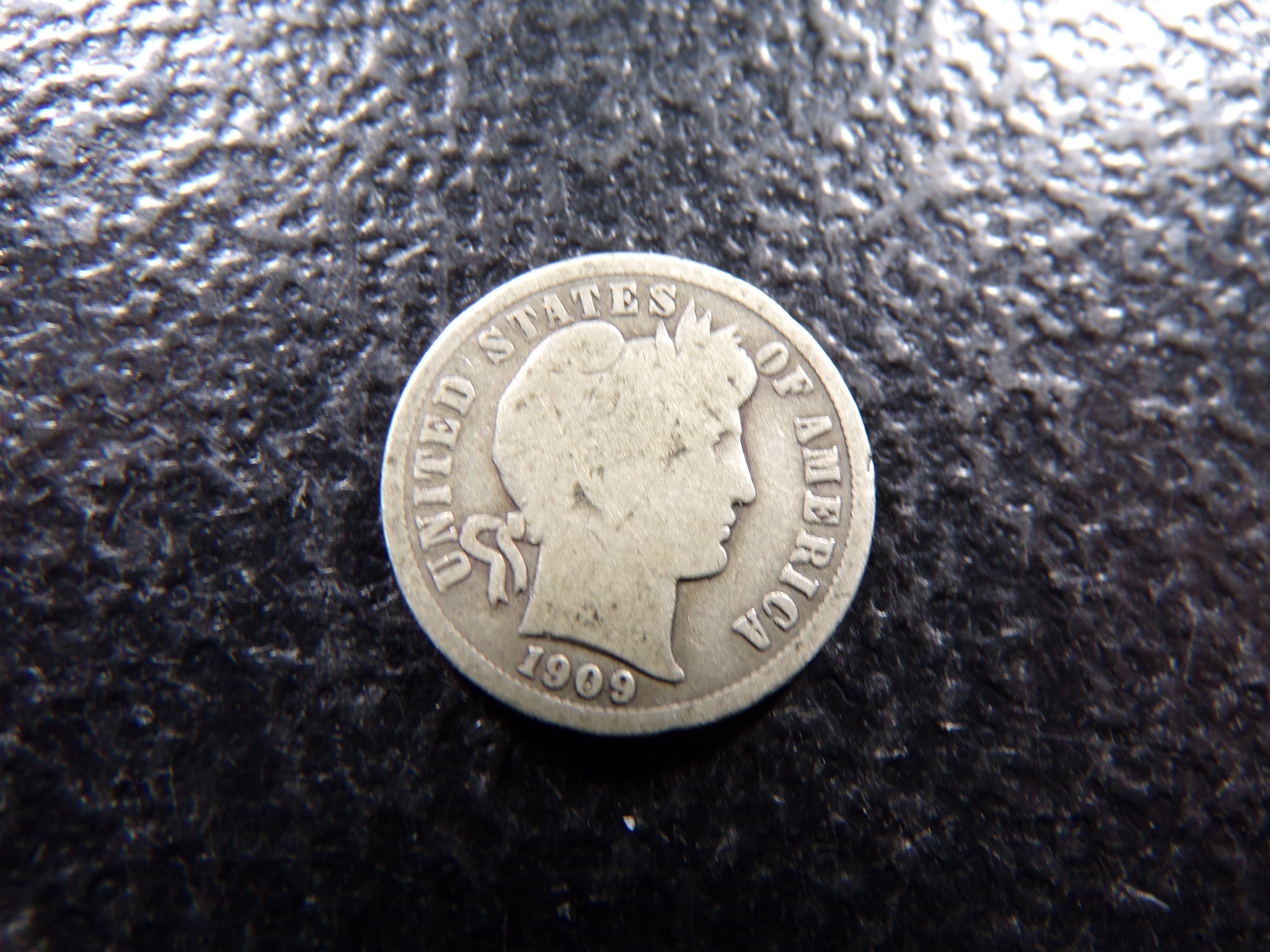 1909-S BARBER SILVER DIME