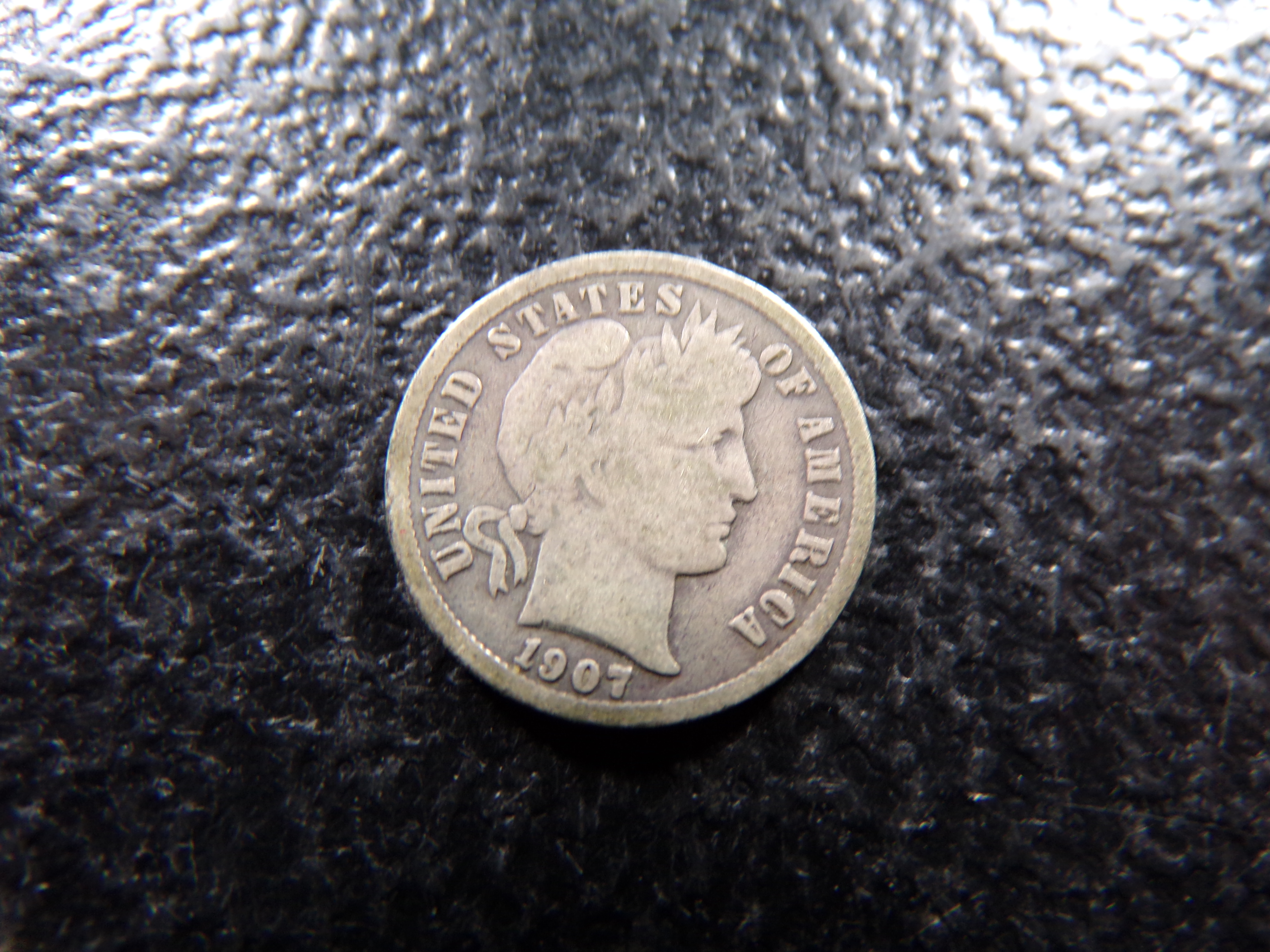 1907-S BARBER SILVER DIME