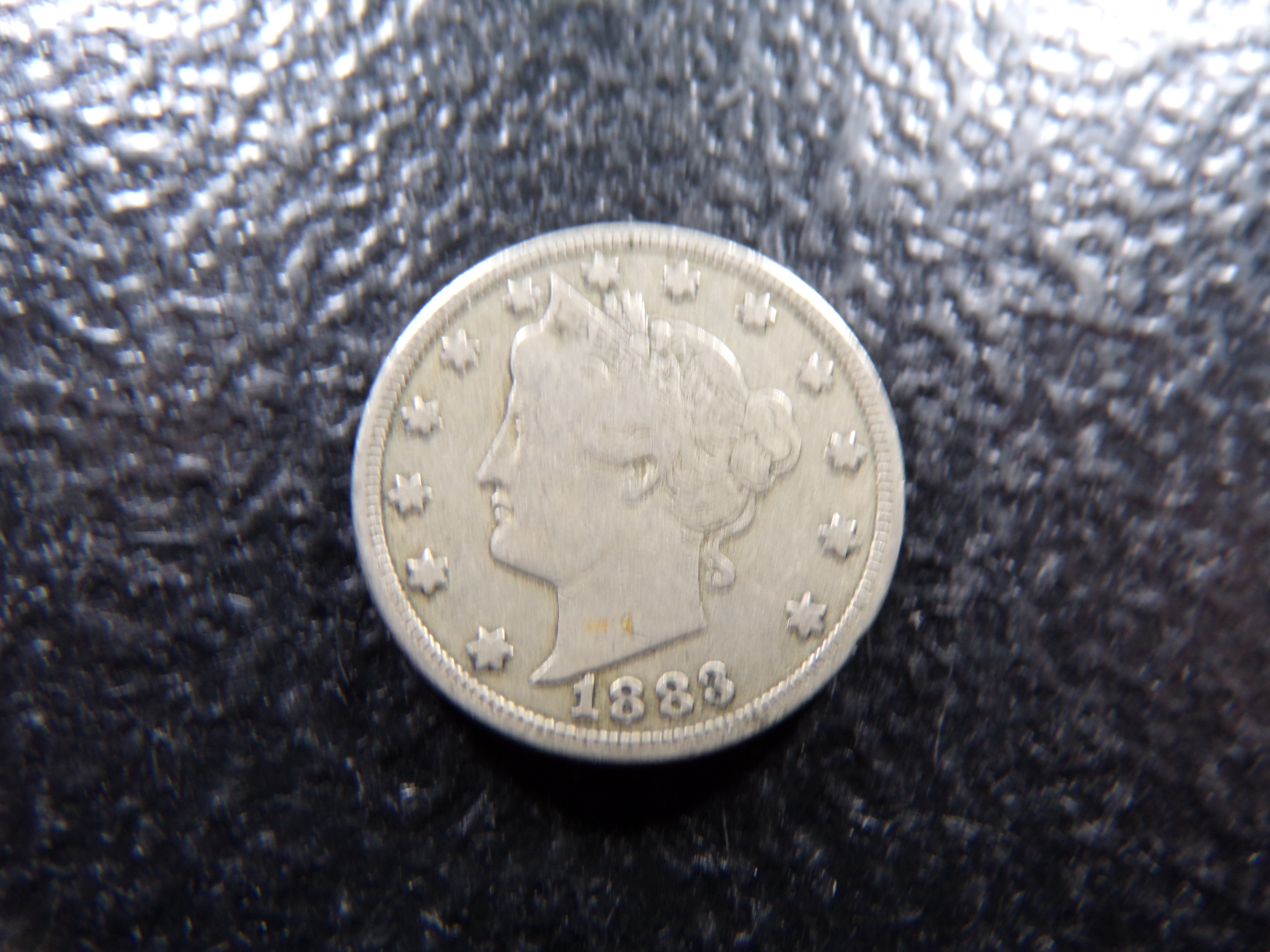 1883 WITH CENTS LIBERTY HEAD V NICKEL