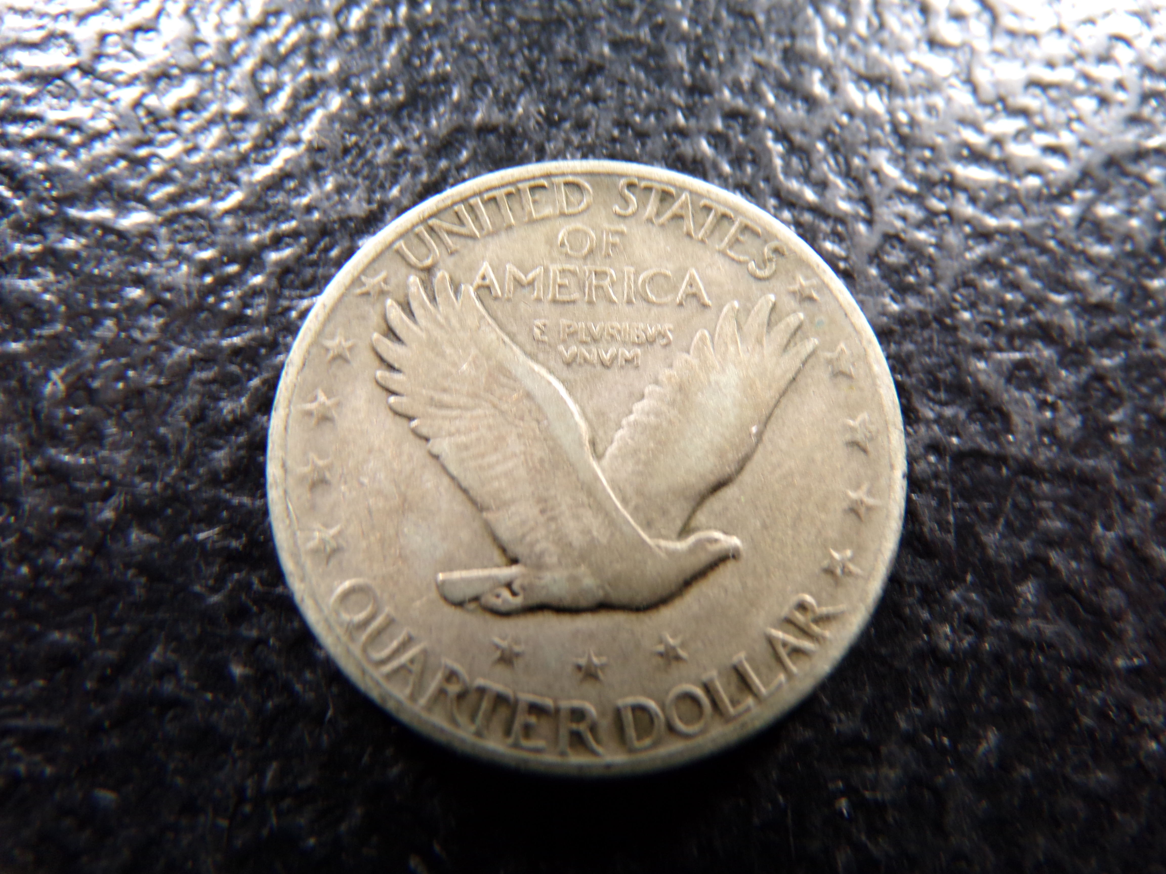 1918-D RARE DATE STANDING LIBERTY SILVER QUARTER