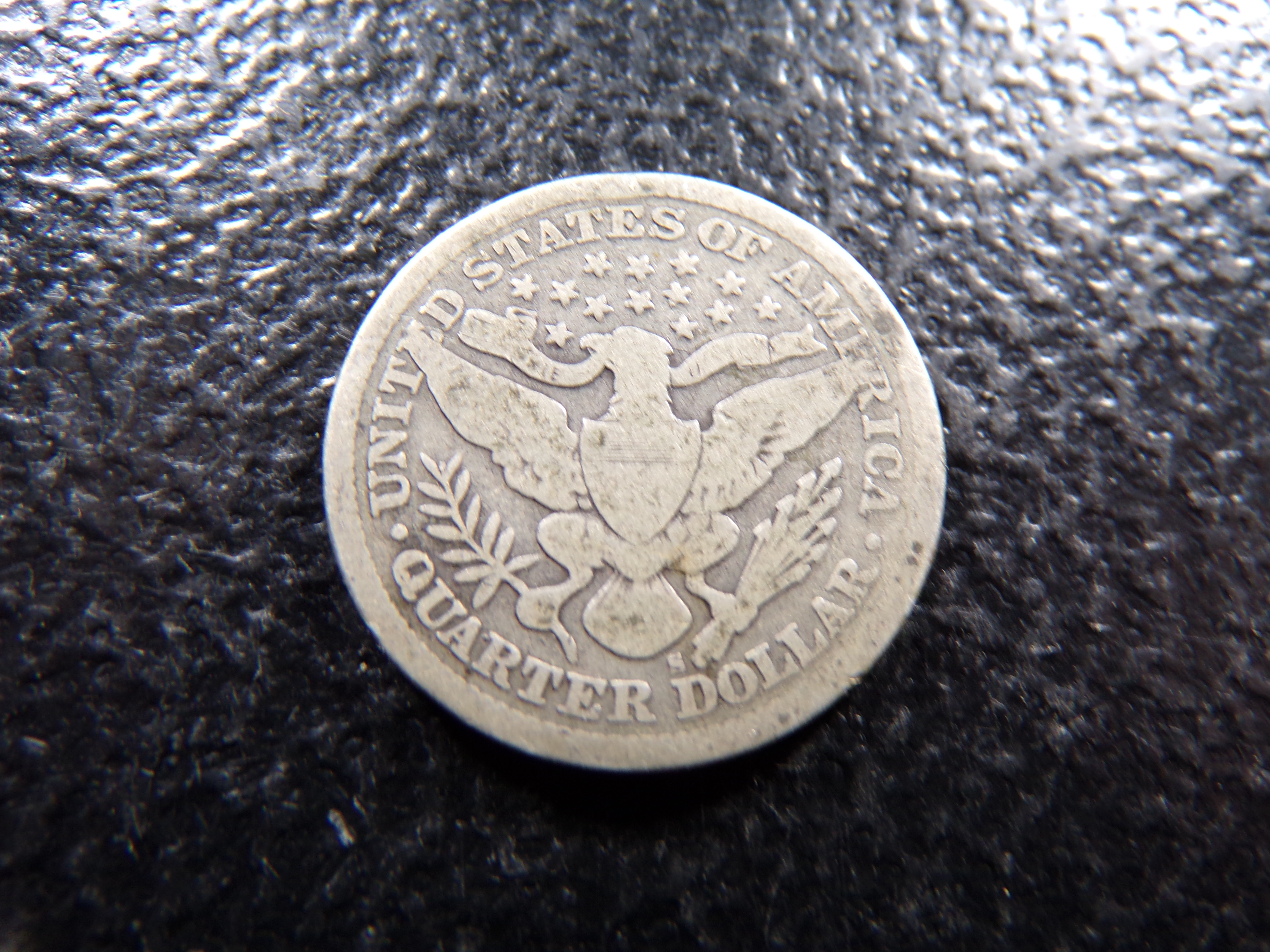 1897-S RARE DATE BARBER SILVER QUARTER