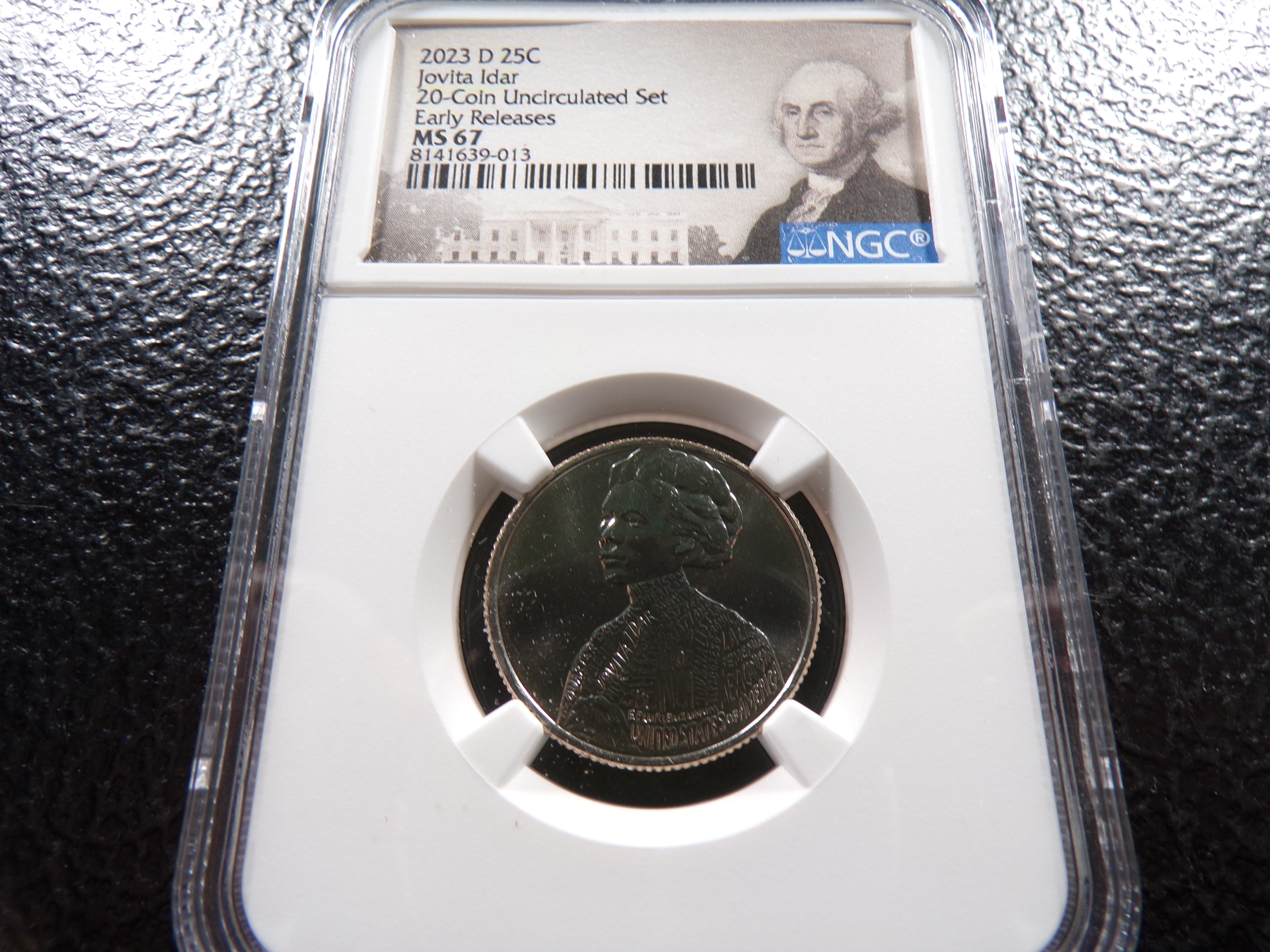 2023-D NGC MS67 JOVITA IDAR QUARTER