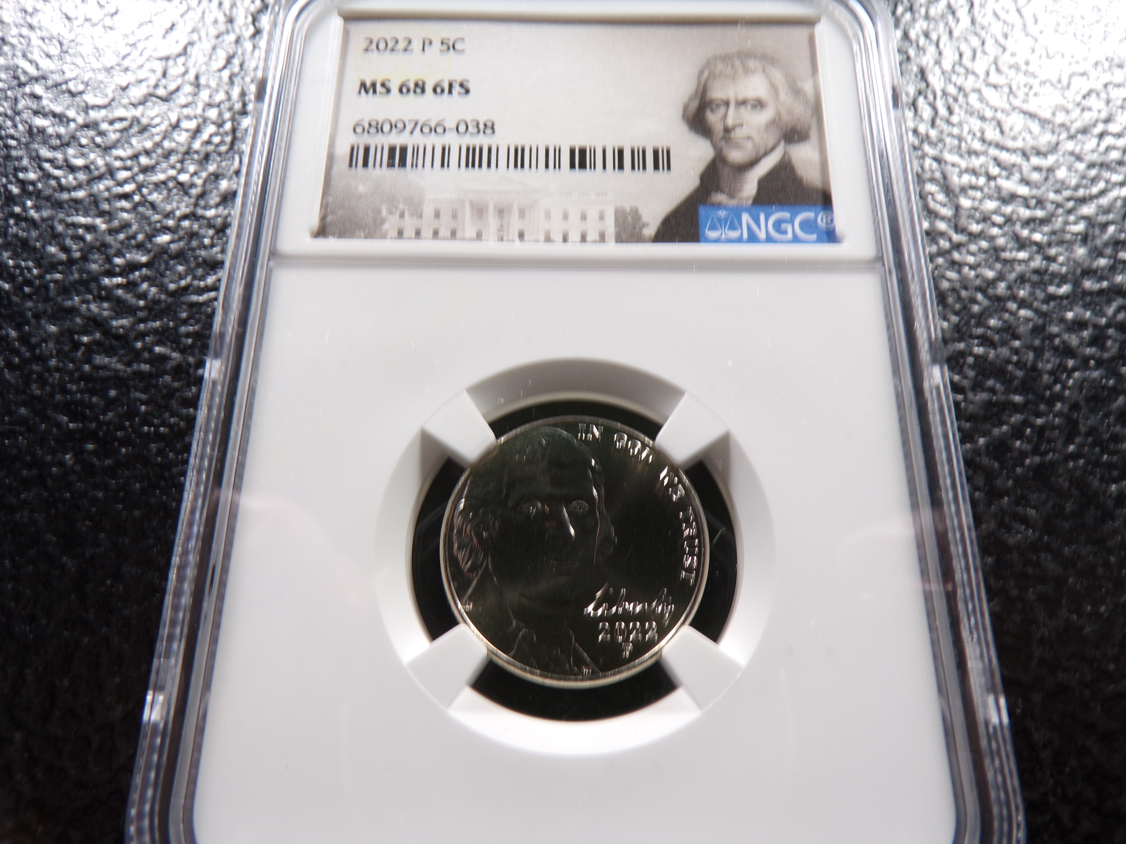 2022-P NGC MS68 6FS JAFFERSON NICKEL