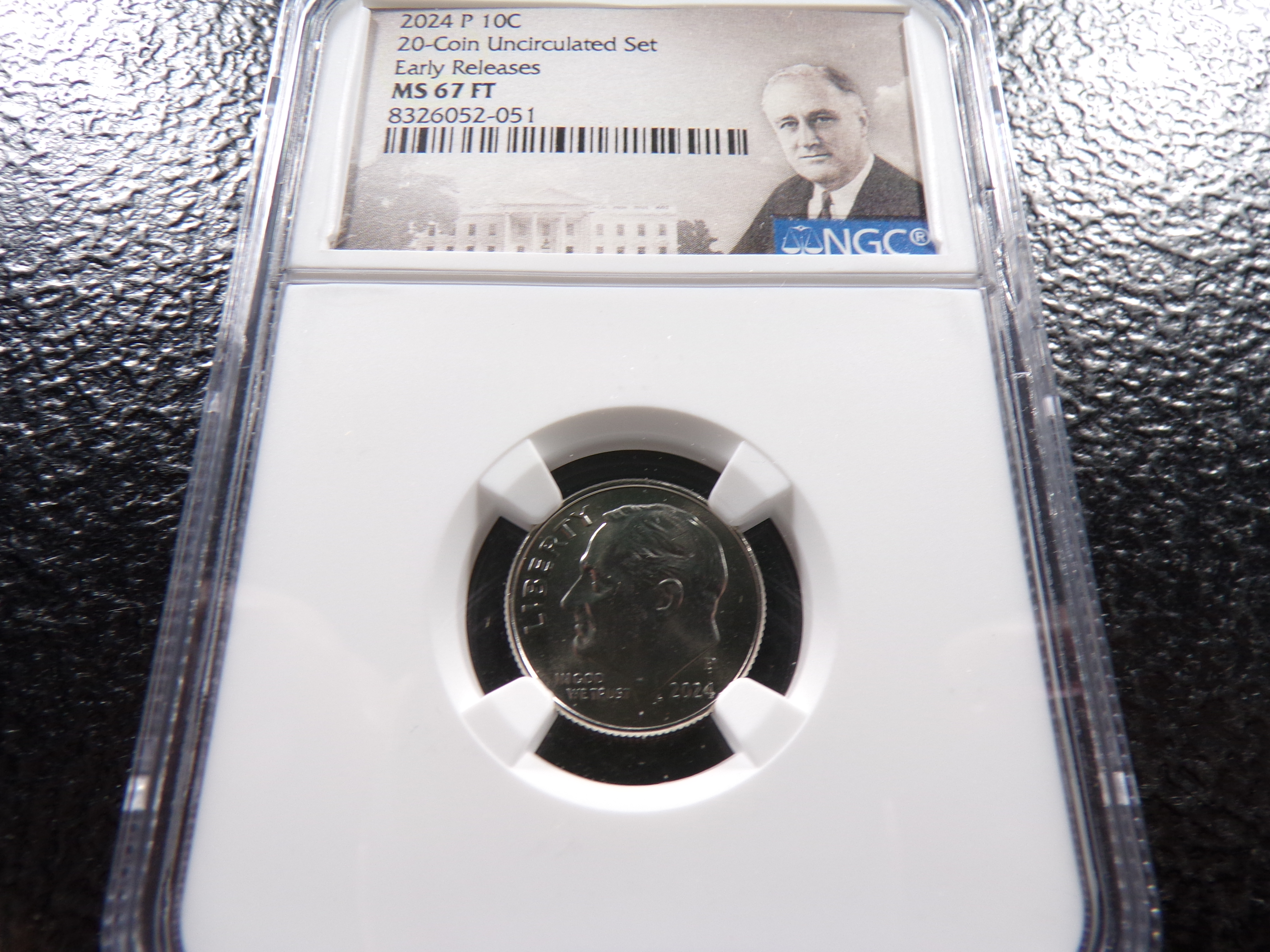 2024-P NGC MS67FT ROOSEVELT DIME
