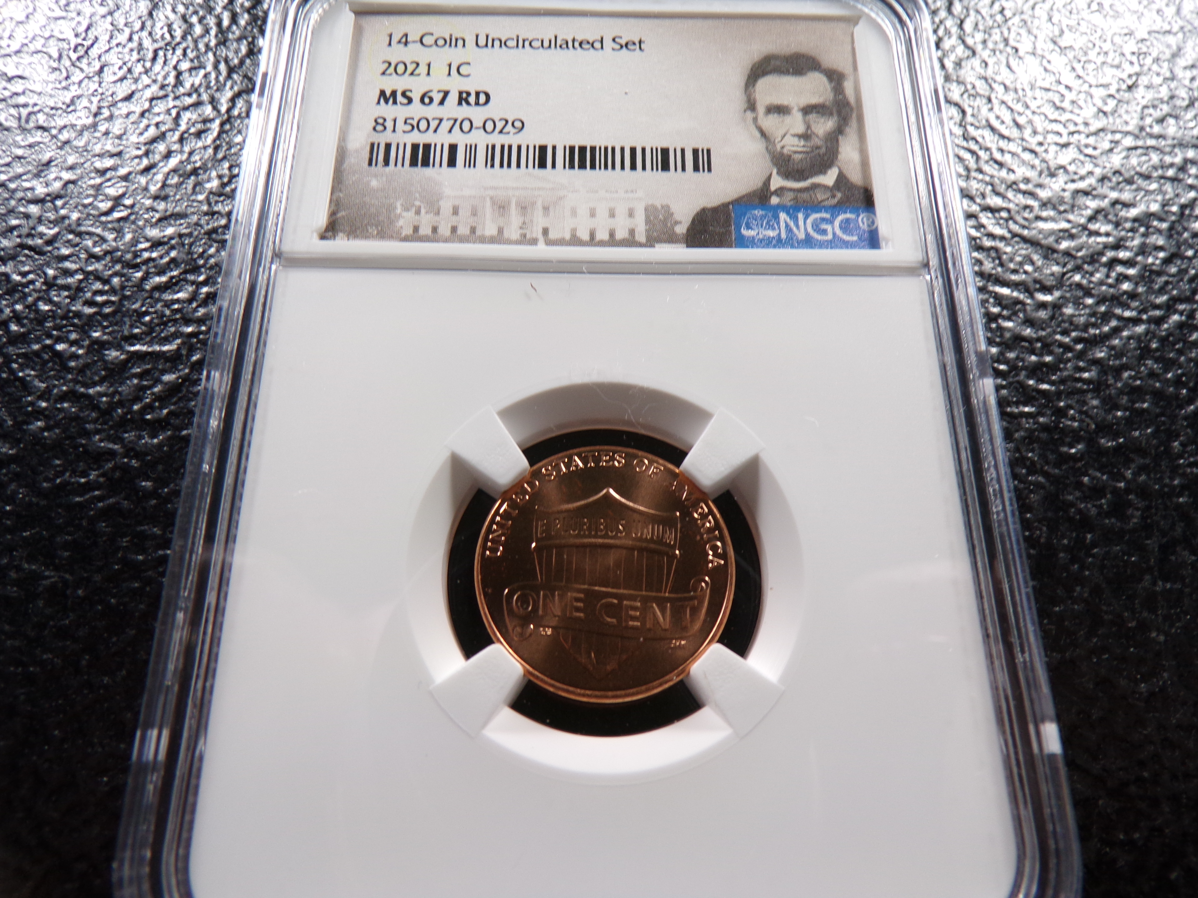 2021 NGC MS67RD LINCOLN SHIELD CENT