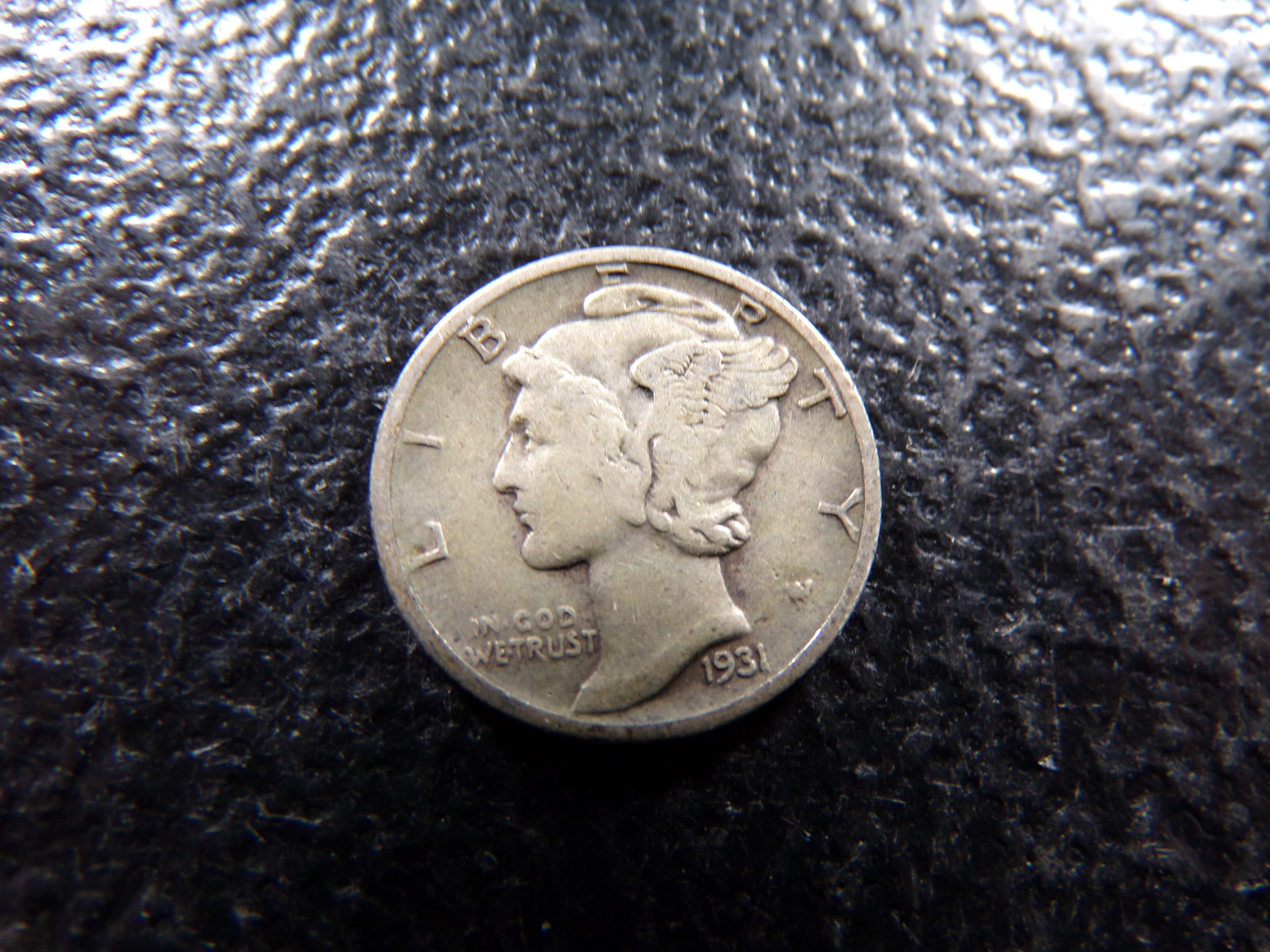 1931-D MERCURY SILVER DIME