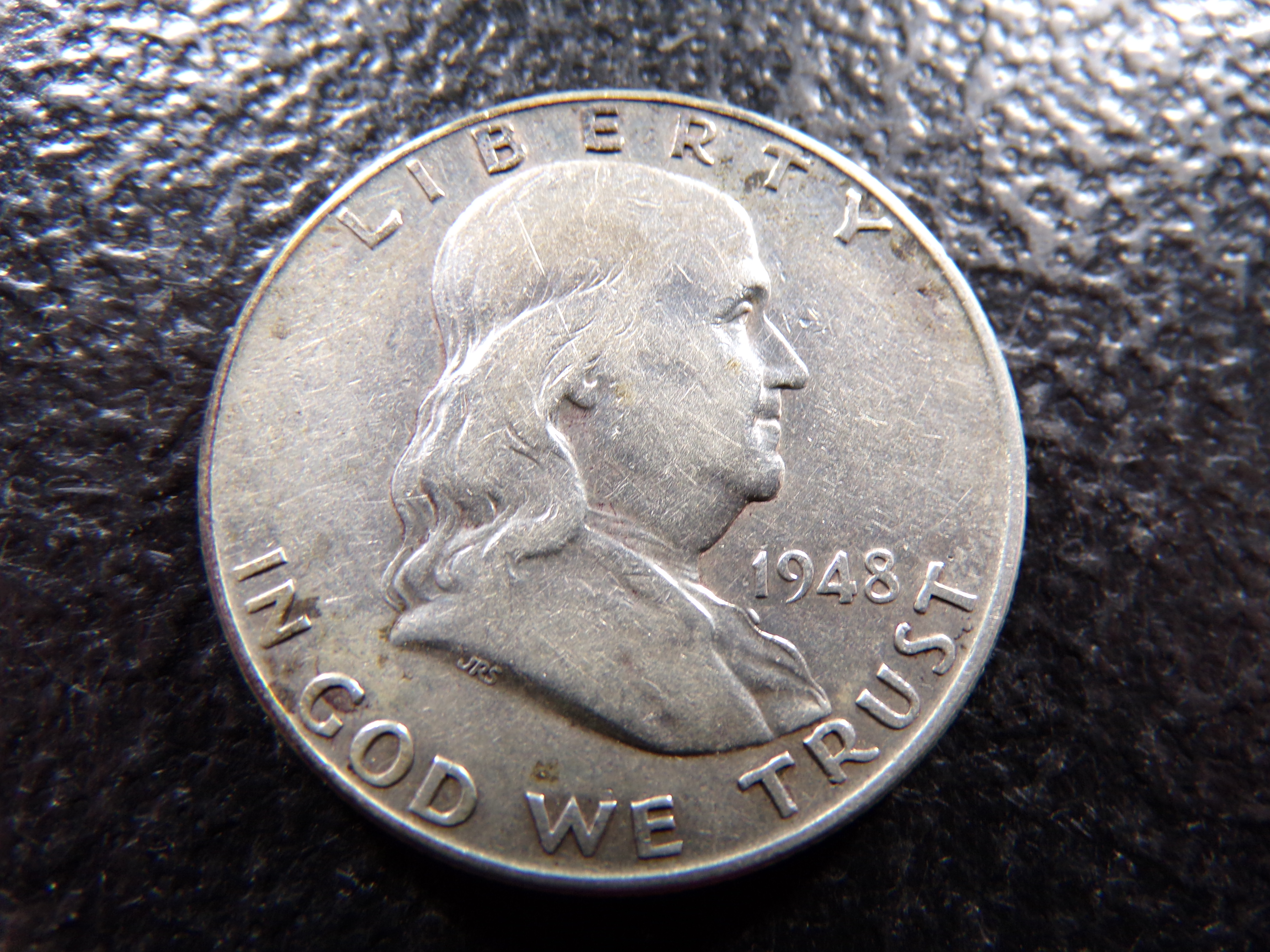 1948 FRANKLIN SILVER HALF DOLLAR