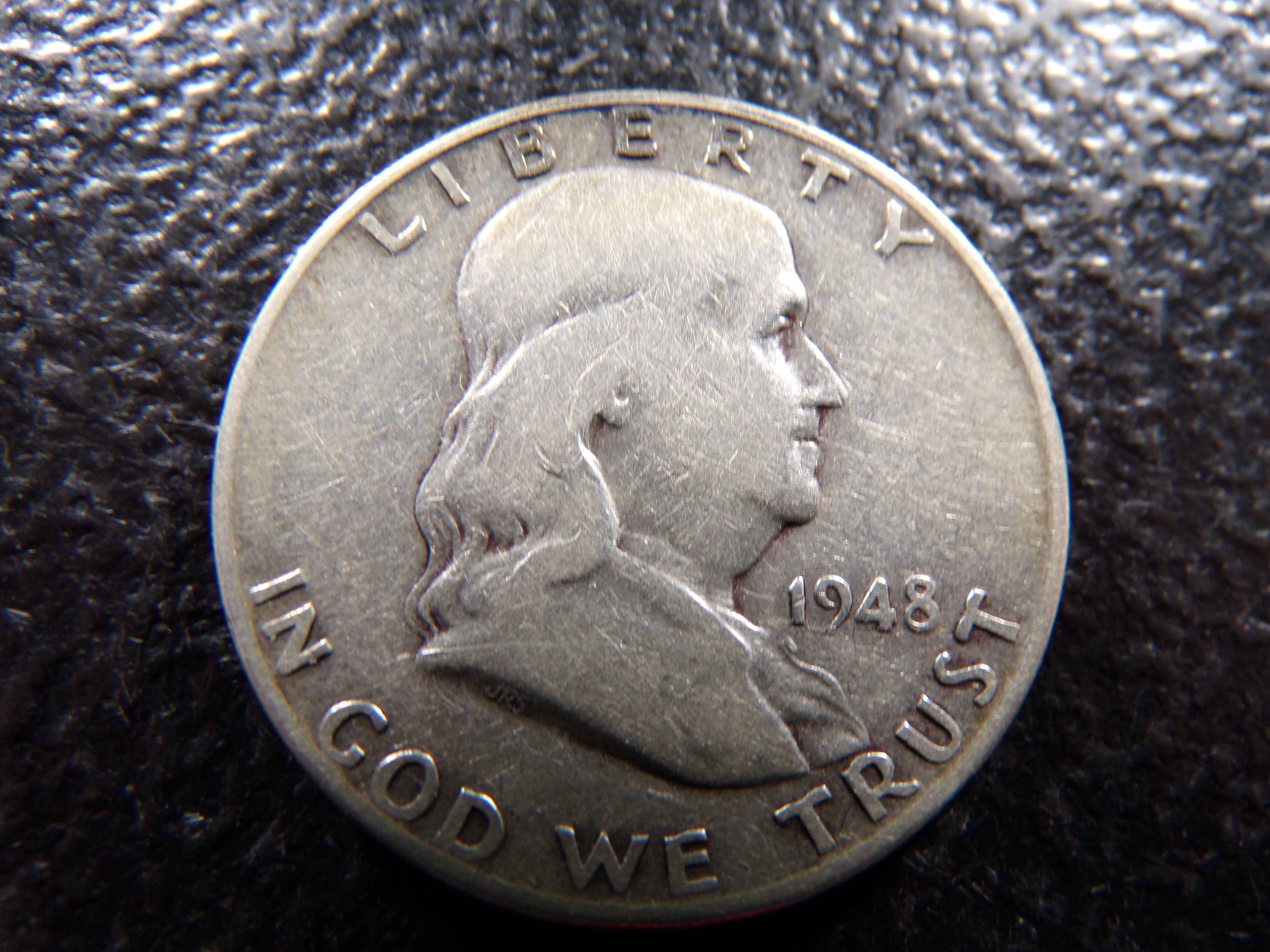 1948-D FRANKLIN SILVER HALF DOLLAR