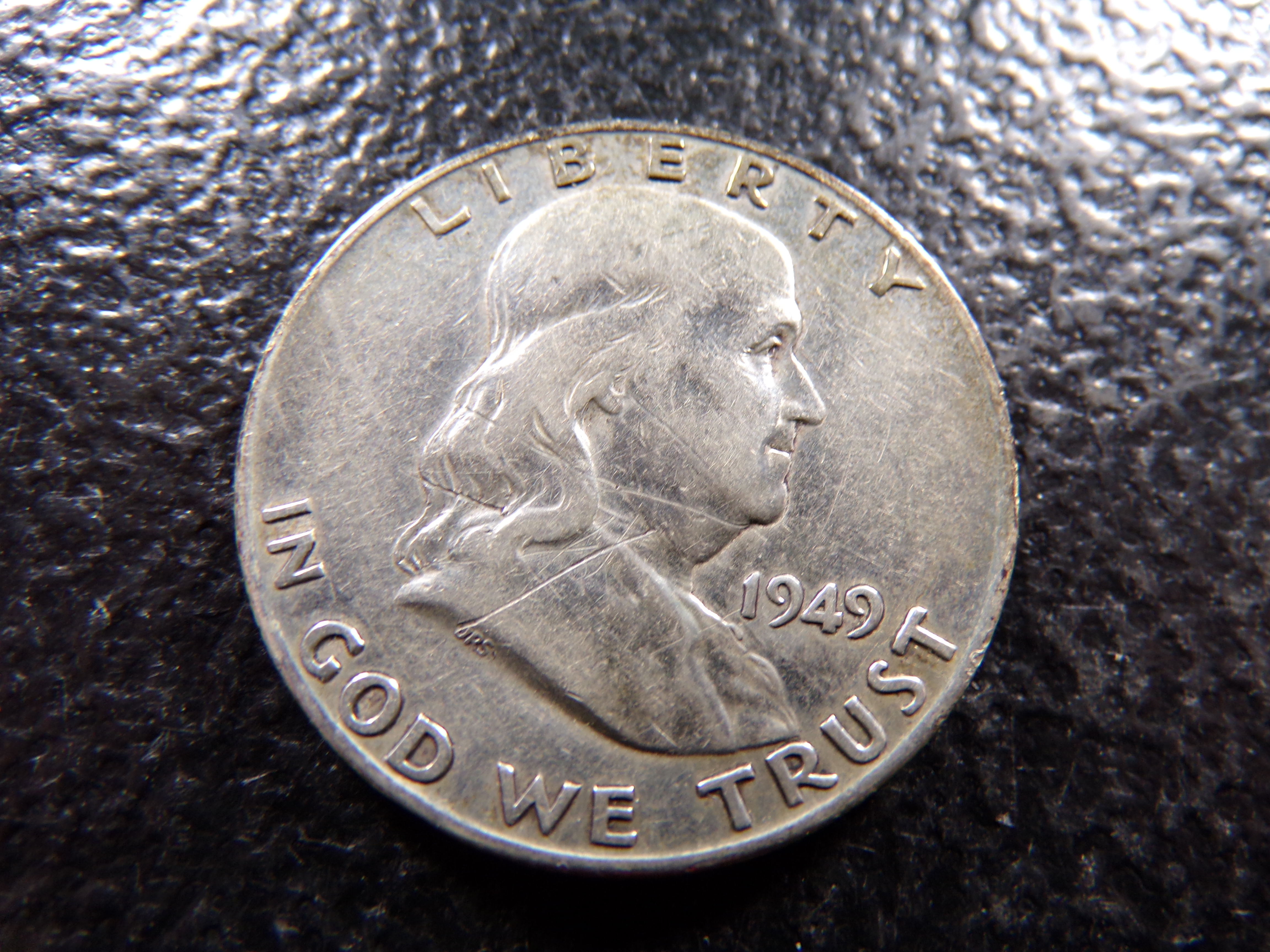 1949-D FRANKLIN SILVER HALF DOLLAR