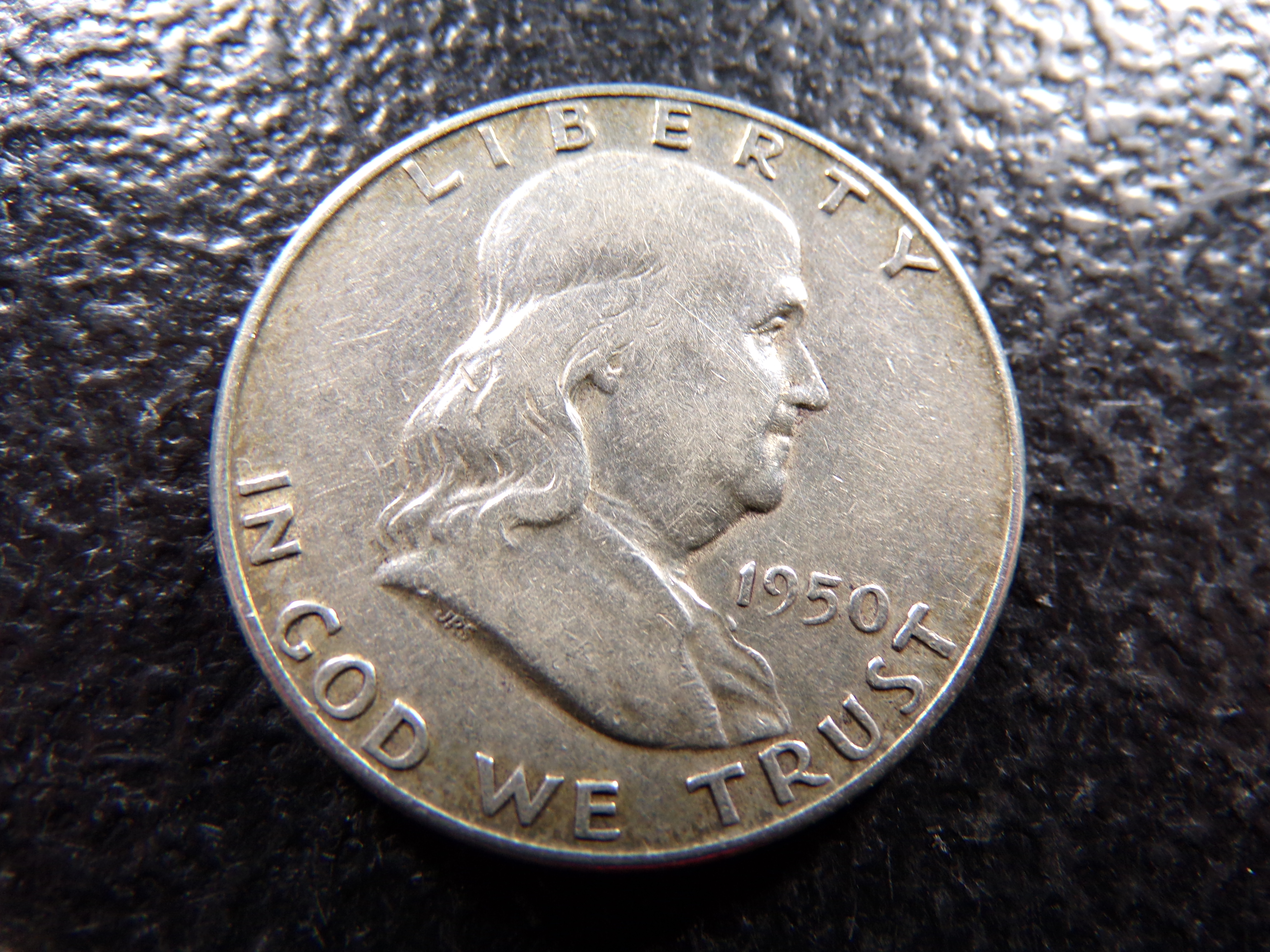1950 FRANKLIN SILVER HALF DOLLAR