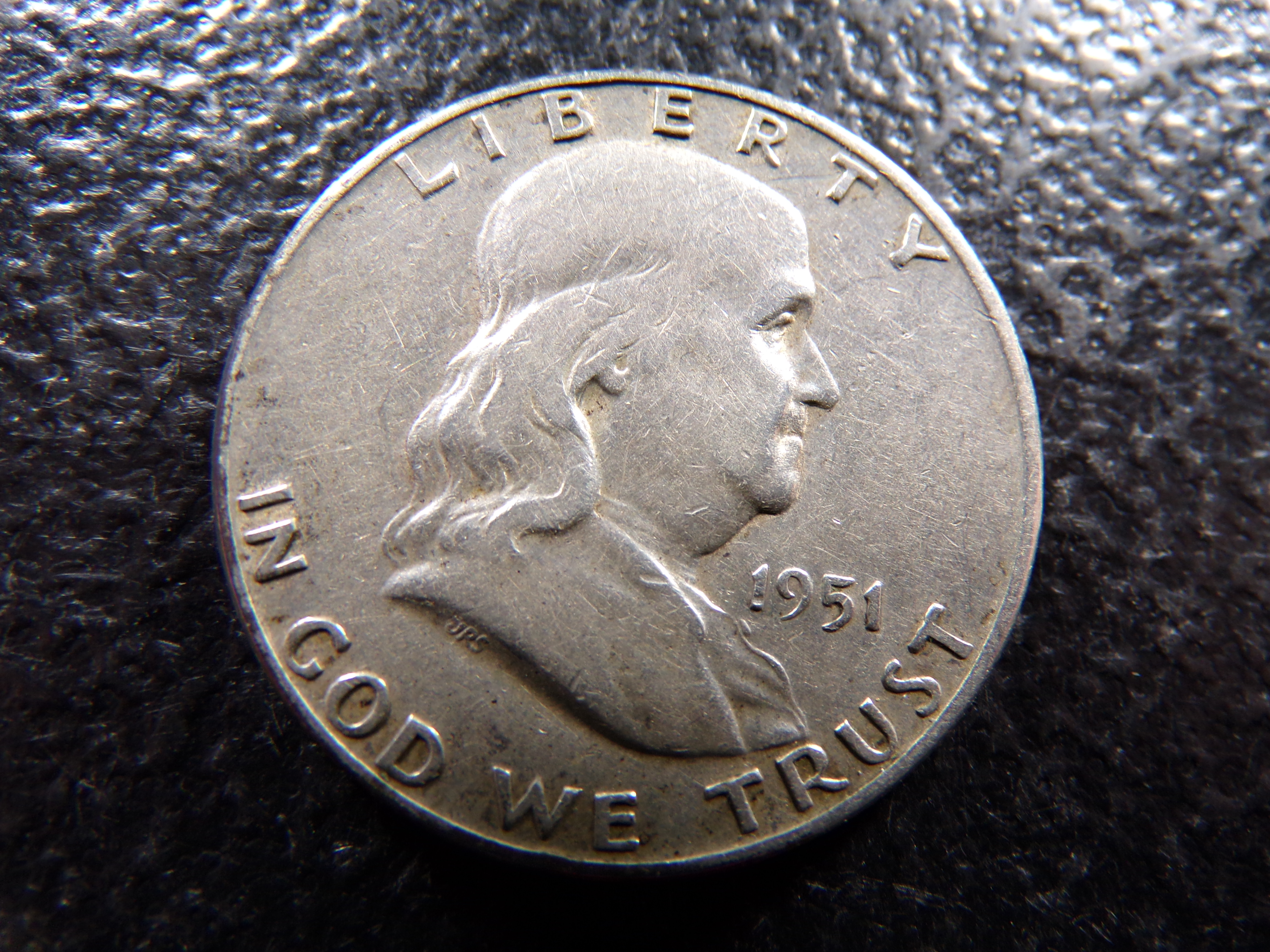 1951-D FRANKLIN SILVER HALF DOLLAR