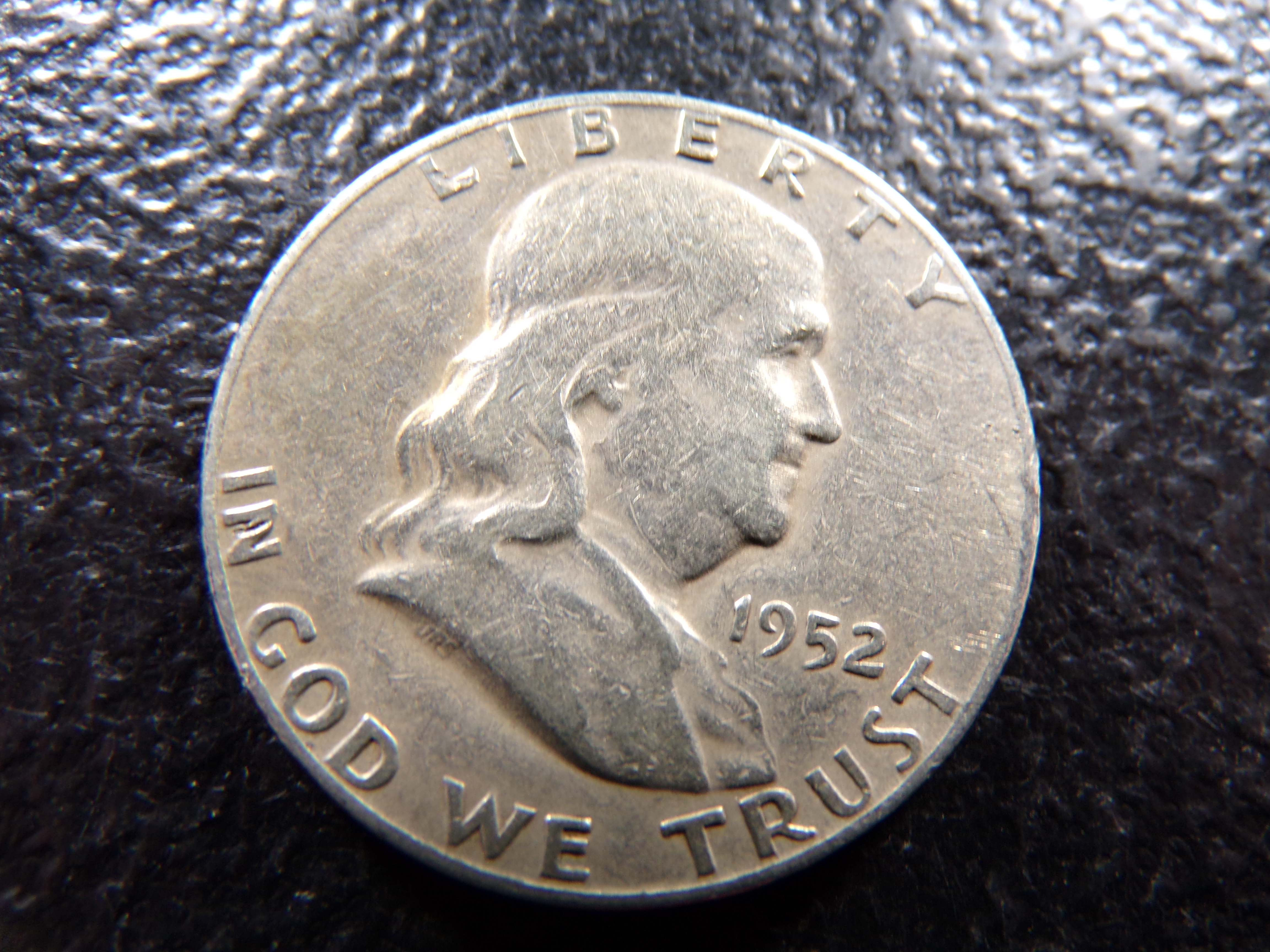 1952-S FRANKLIN SILVER HALF DOLLAR
