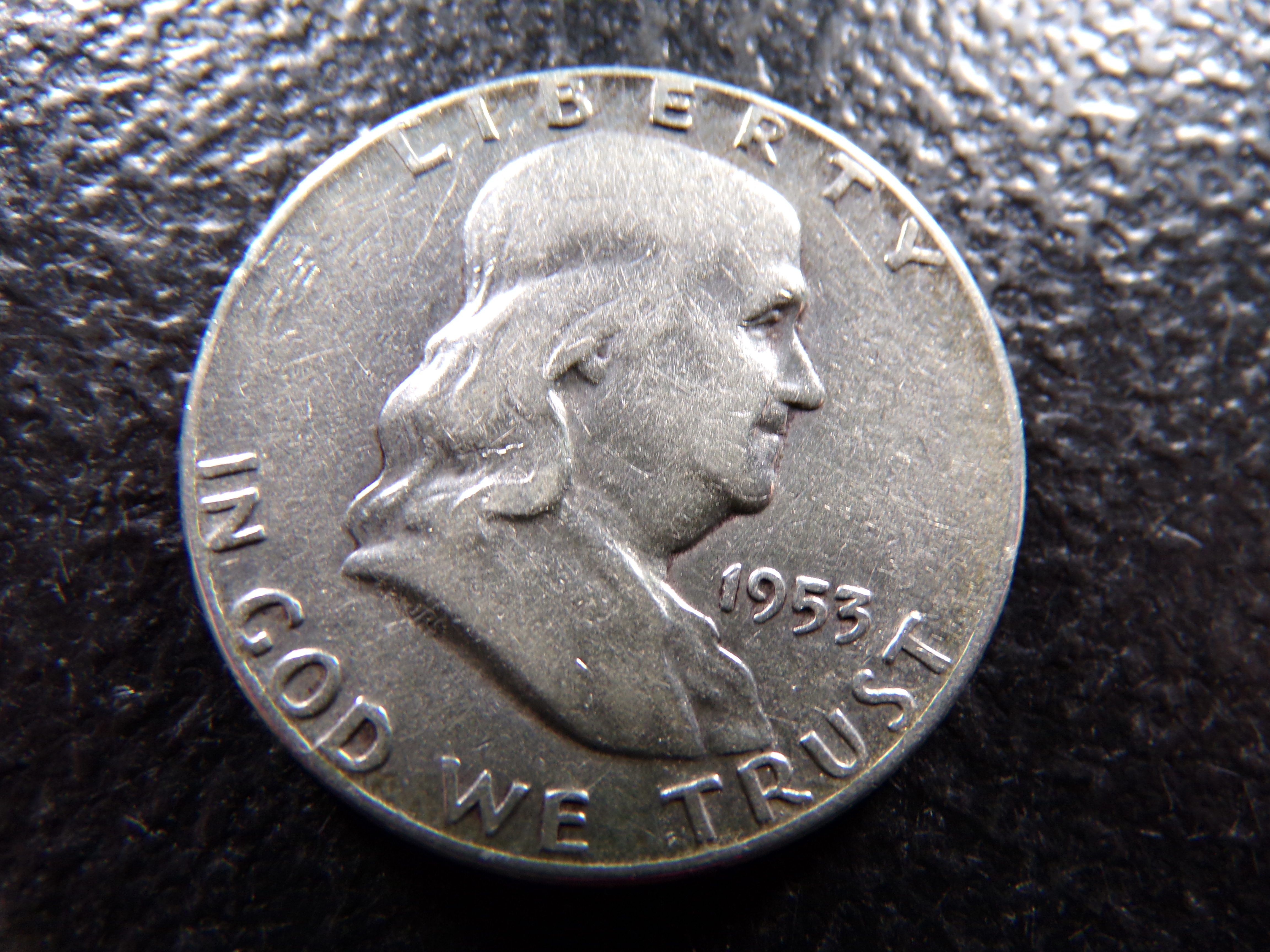 1953 FRANKLIN SILVER HALF DOLLAR