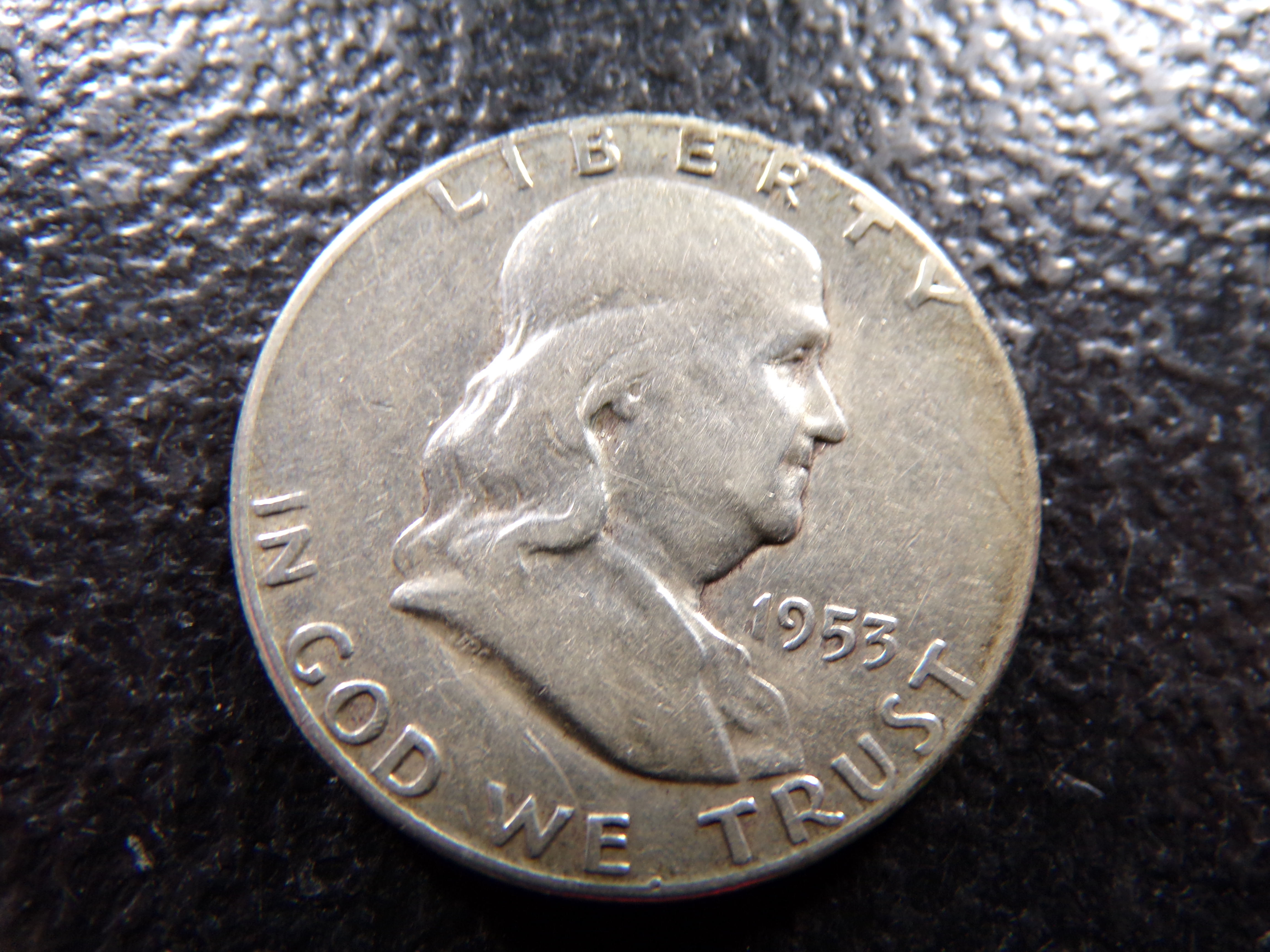 1953-S FRANKLIN SILVER HALF DOLLAR