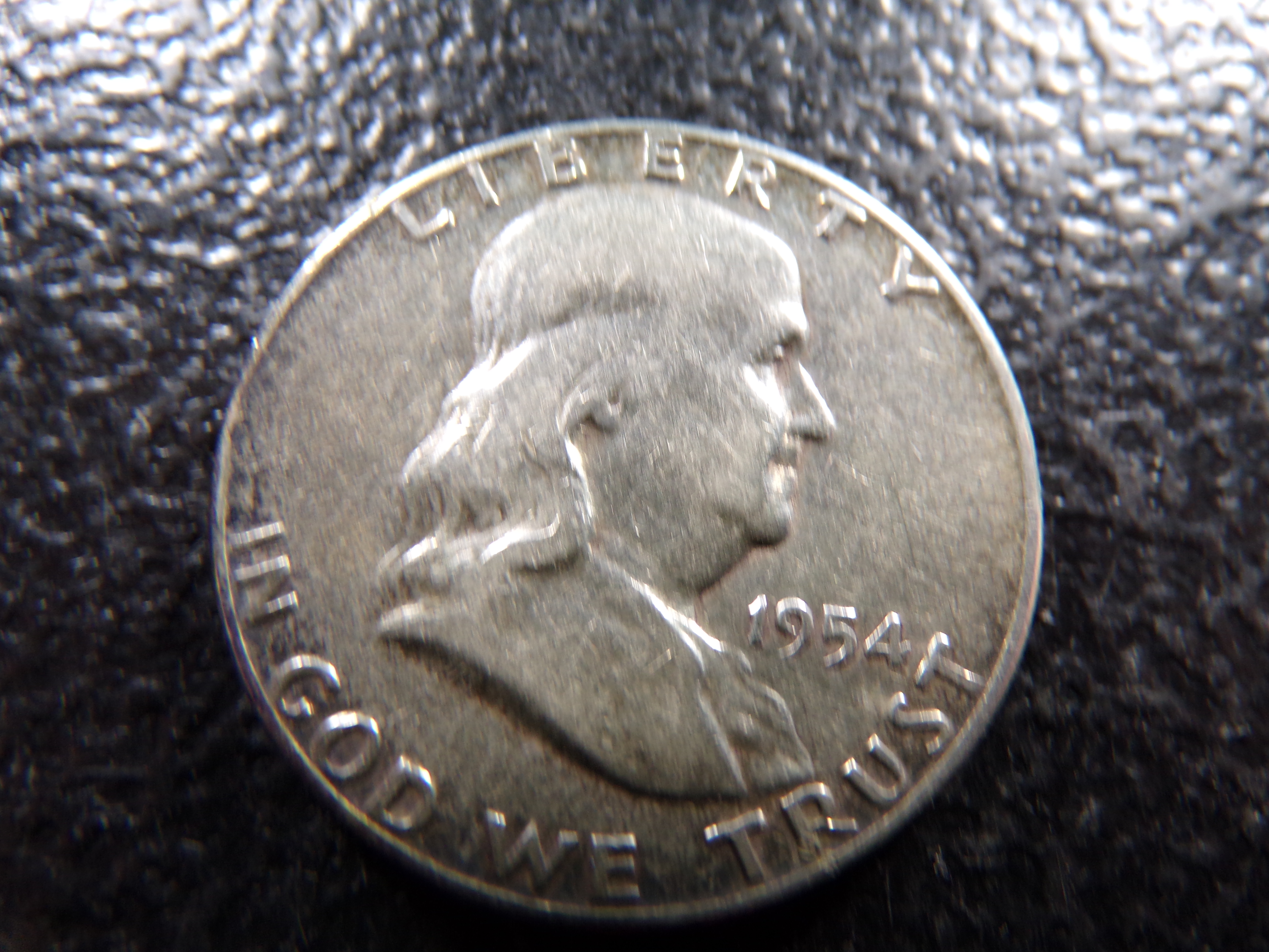 1954 FRANKLIN SILVER HALF DOLLAR