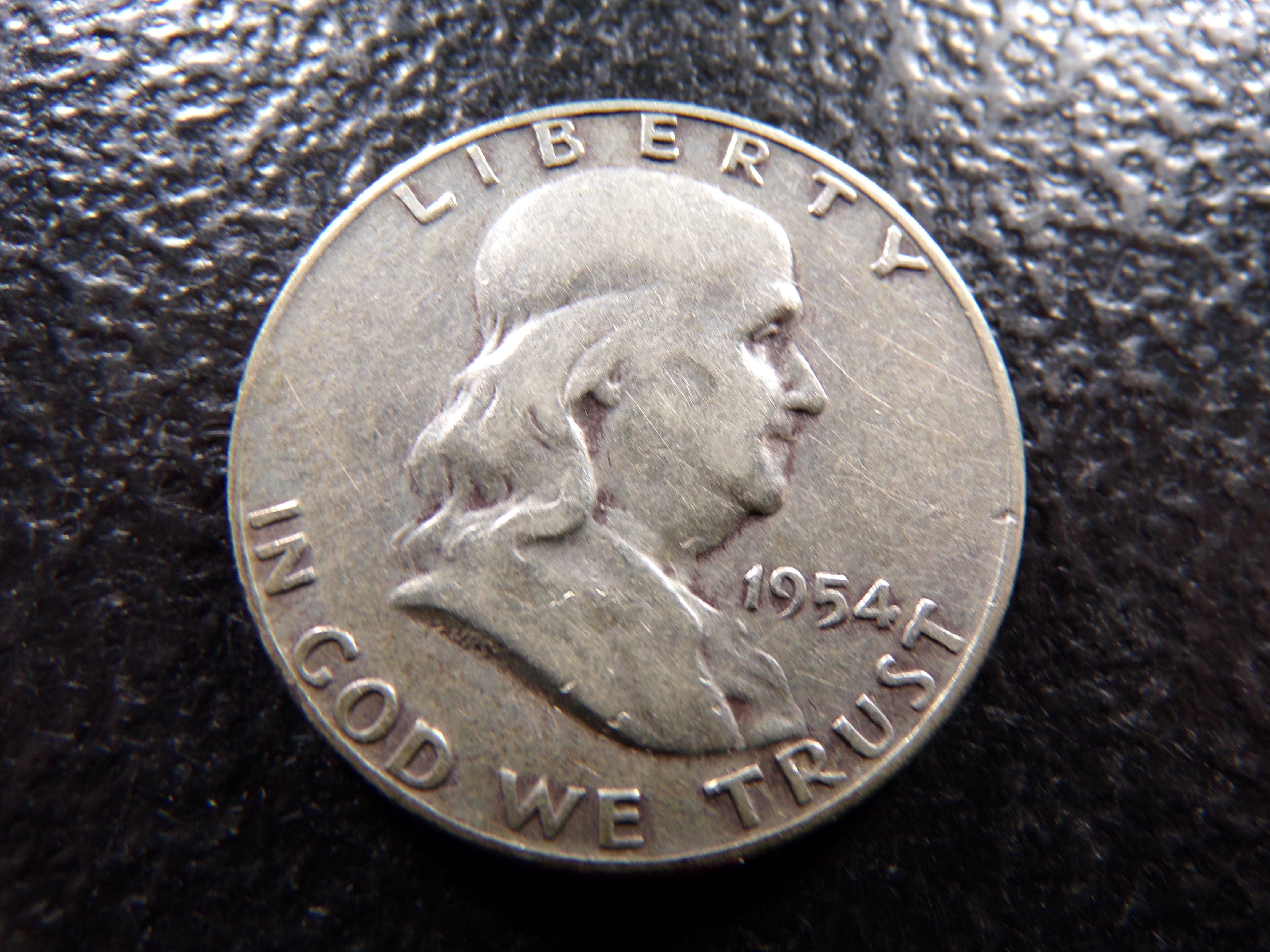1954-D FRANKLIN SILVER HALF DOLLAR