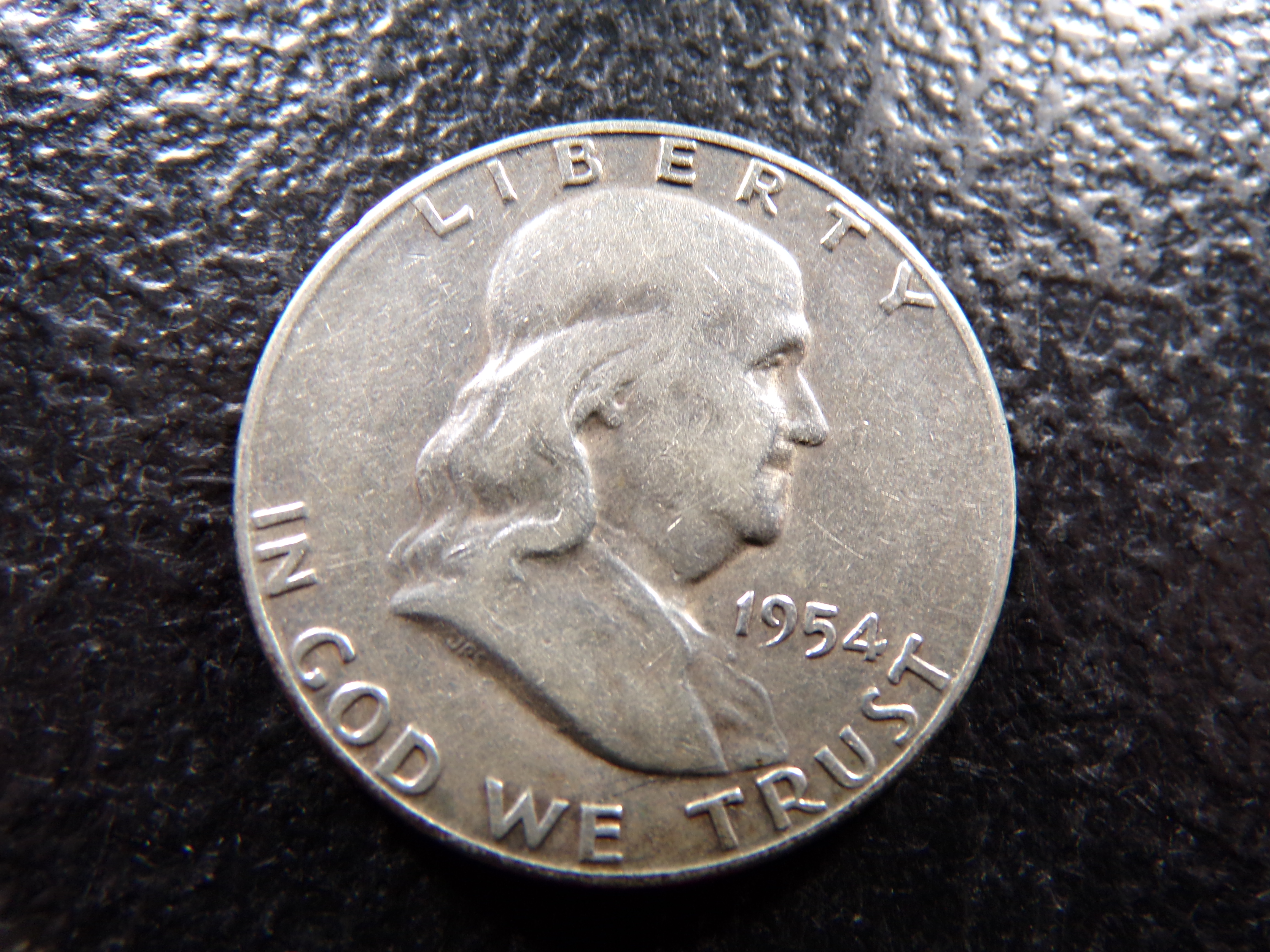1954-S FRANKLIN SILVER HALF DOLLAR