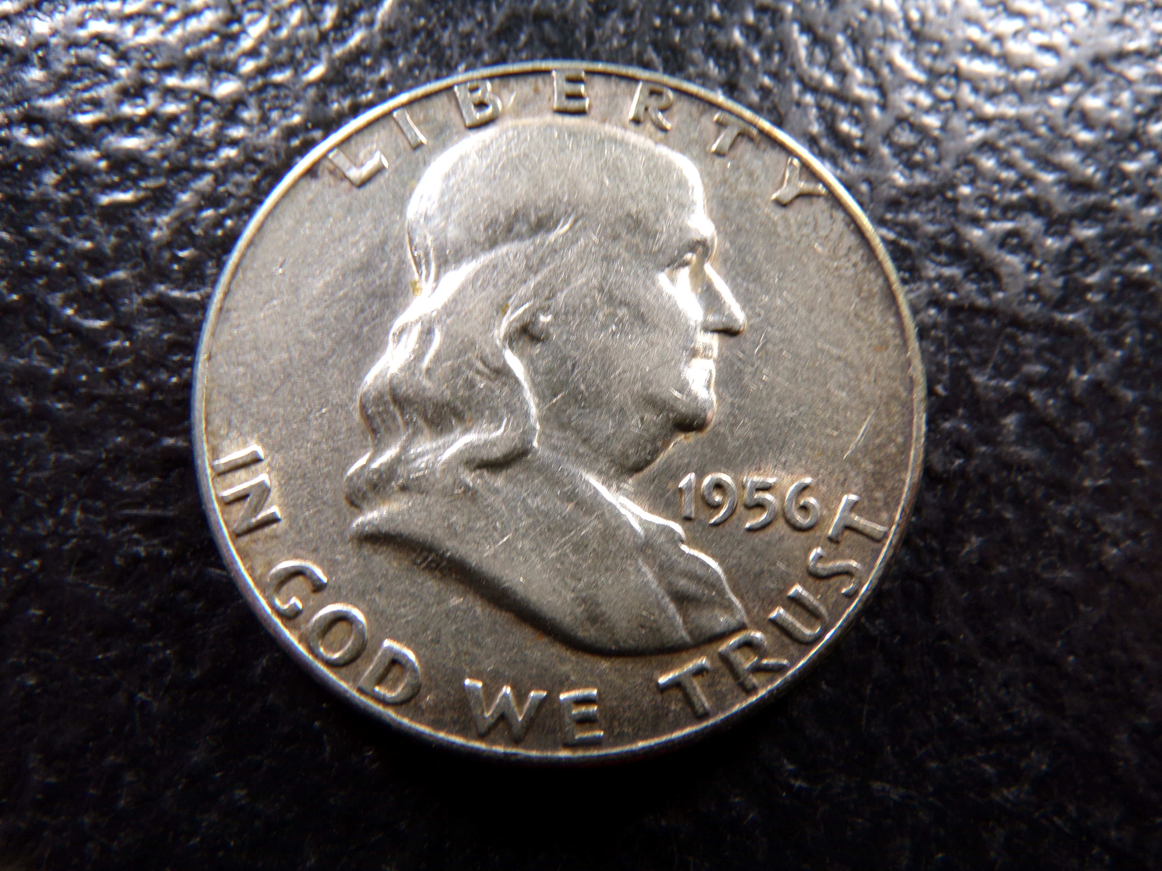 1956 FRANKLIN SILVER HALF DOLLAR