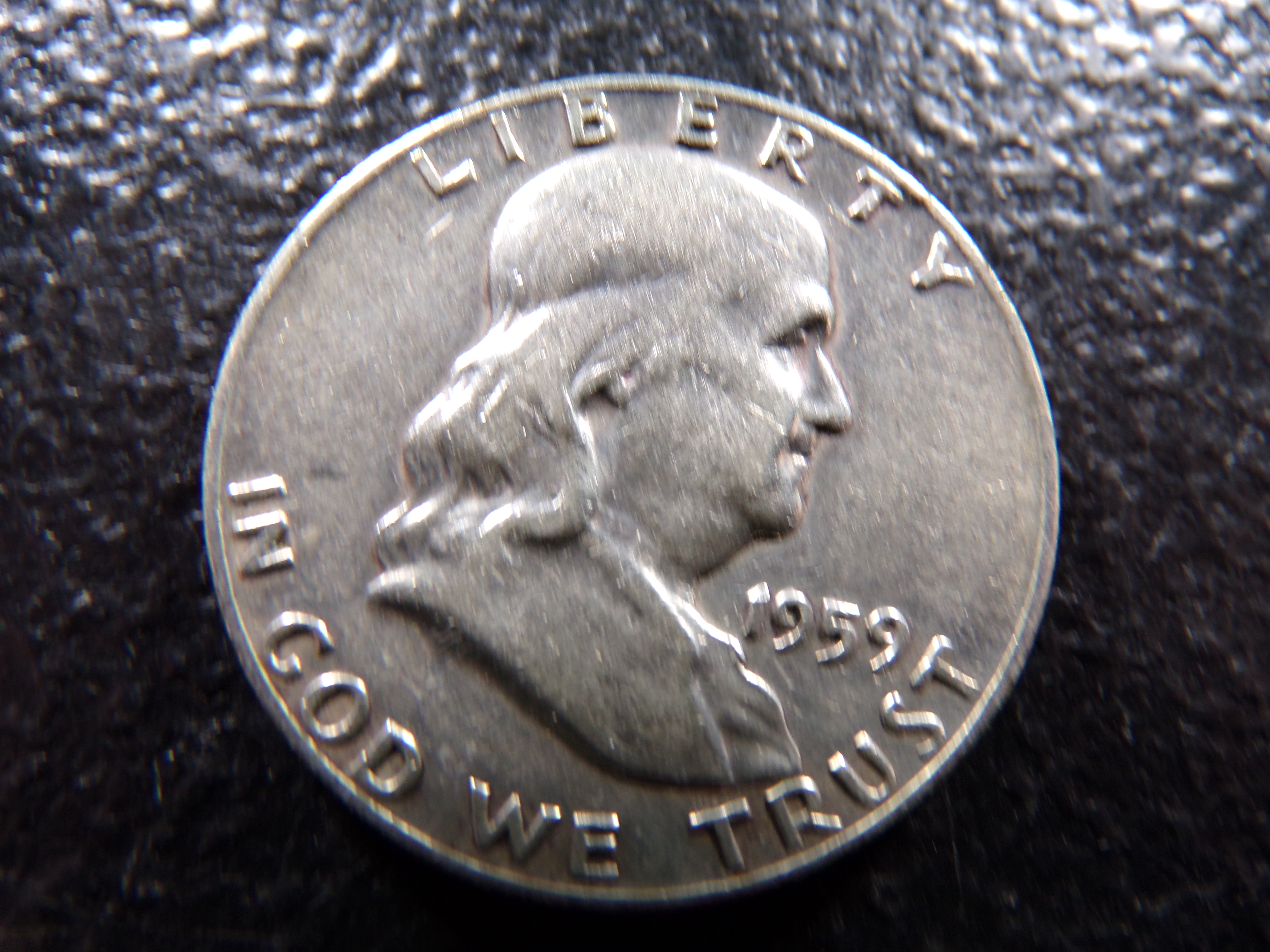 1959-D FRANKLIN SILVER HALF DOLLAR