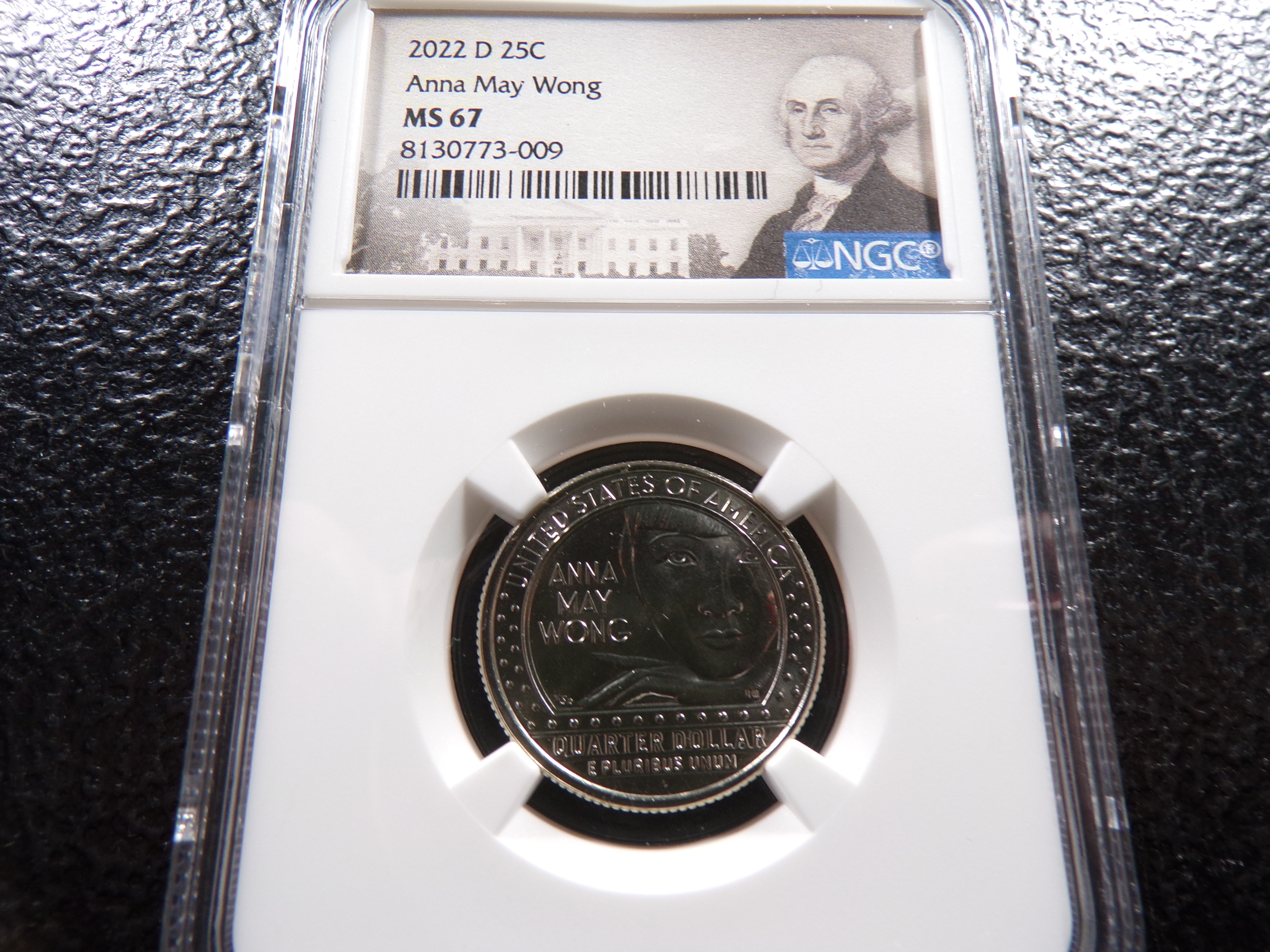 2022-D NGC MS67 ANNA MAY WONG QUARTER