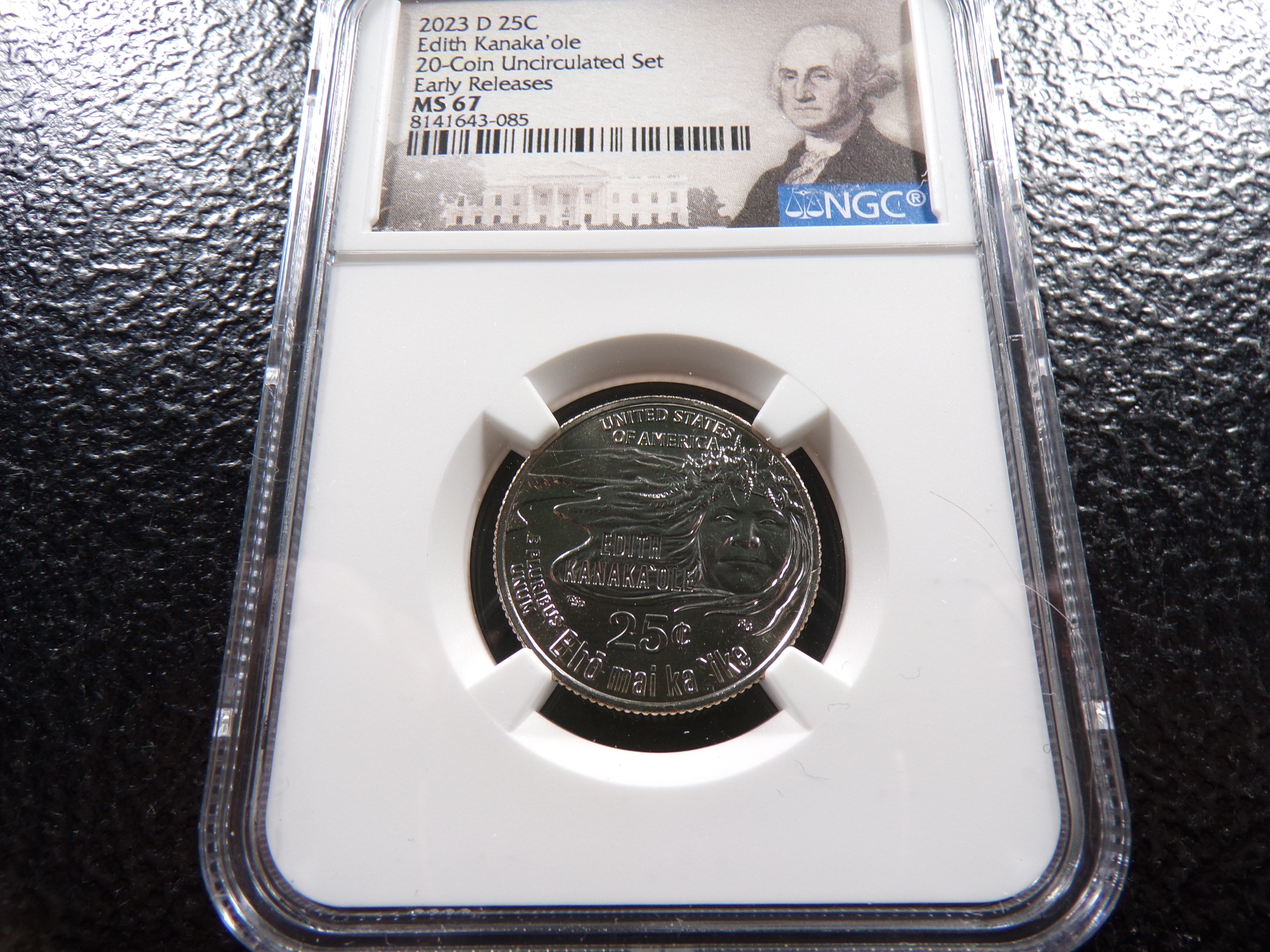 2023-D NGC MS67 EDITH KANAKA'OLE QUARTER