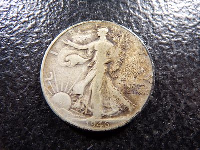 1946 WALKING LIBERTY SILVER HALF DOLLAR. CLICK THE LINK FROM YOUR INVOICE TO PAY... INVOICES ARE 
