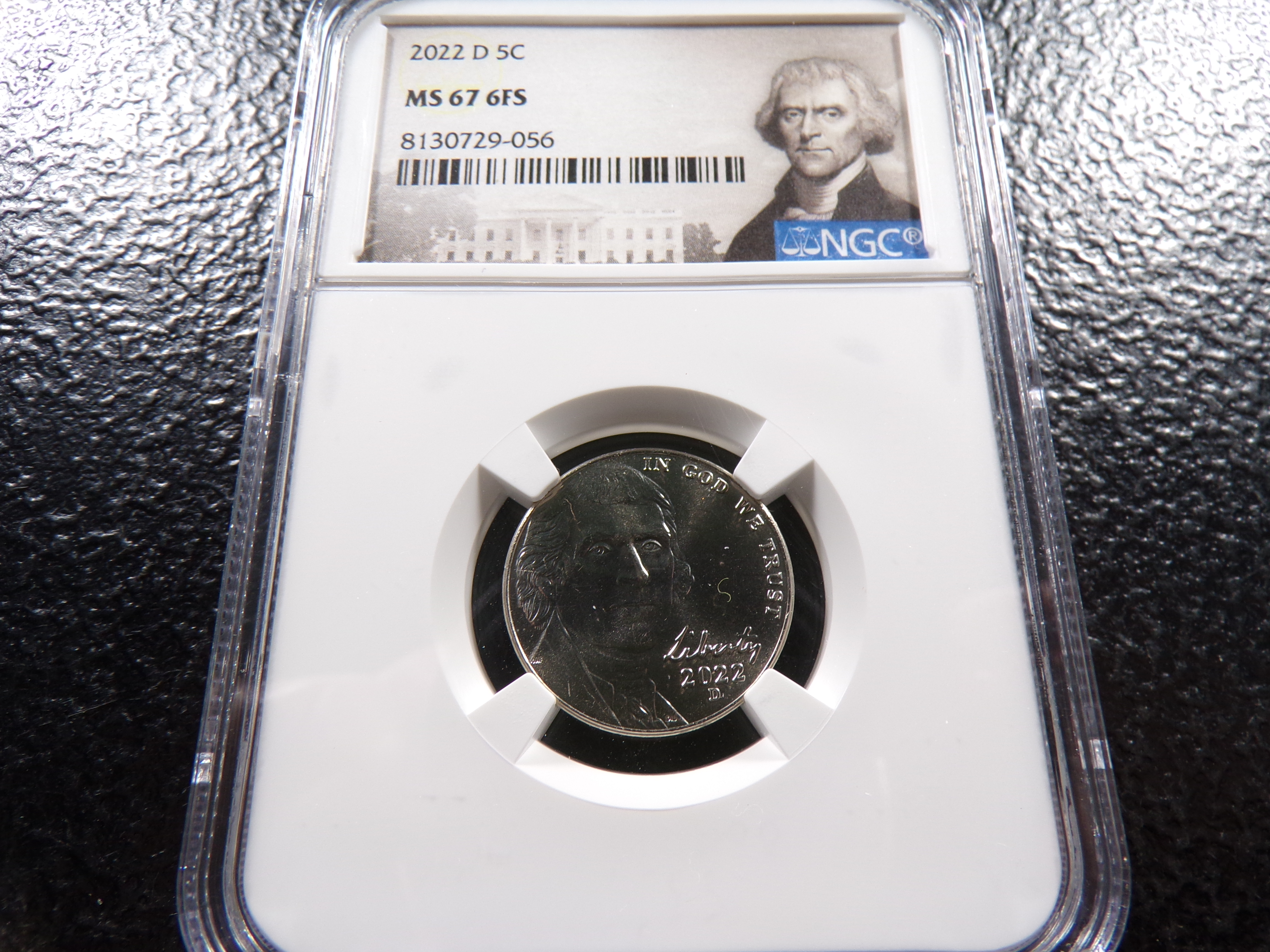 2022-D NGC MS67 6FS JEFFERSON NICKEL