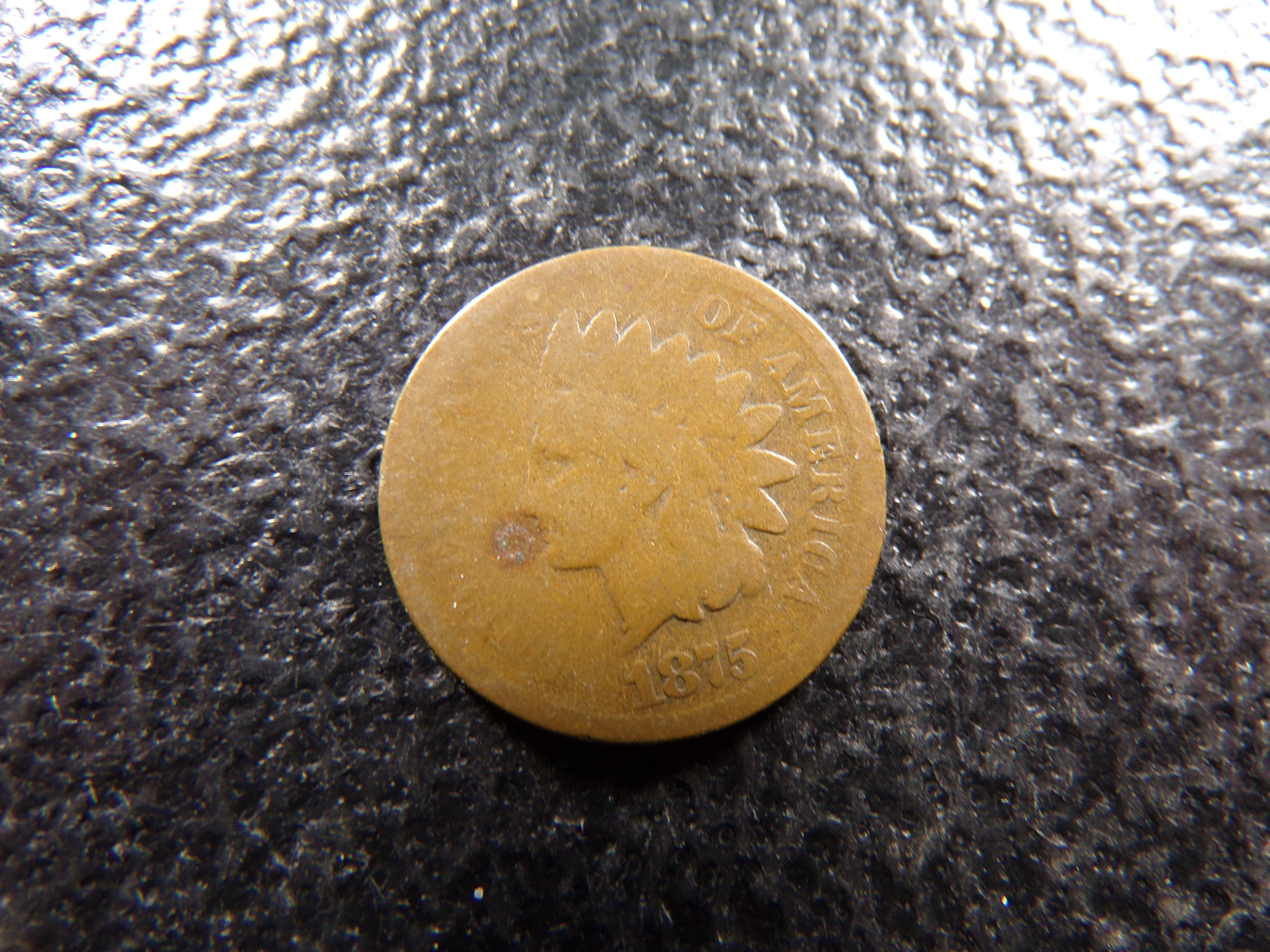 1875 RARE DATE INDIAN HEAD CENT