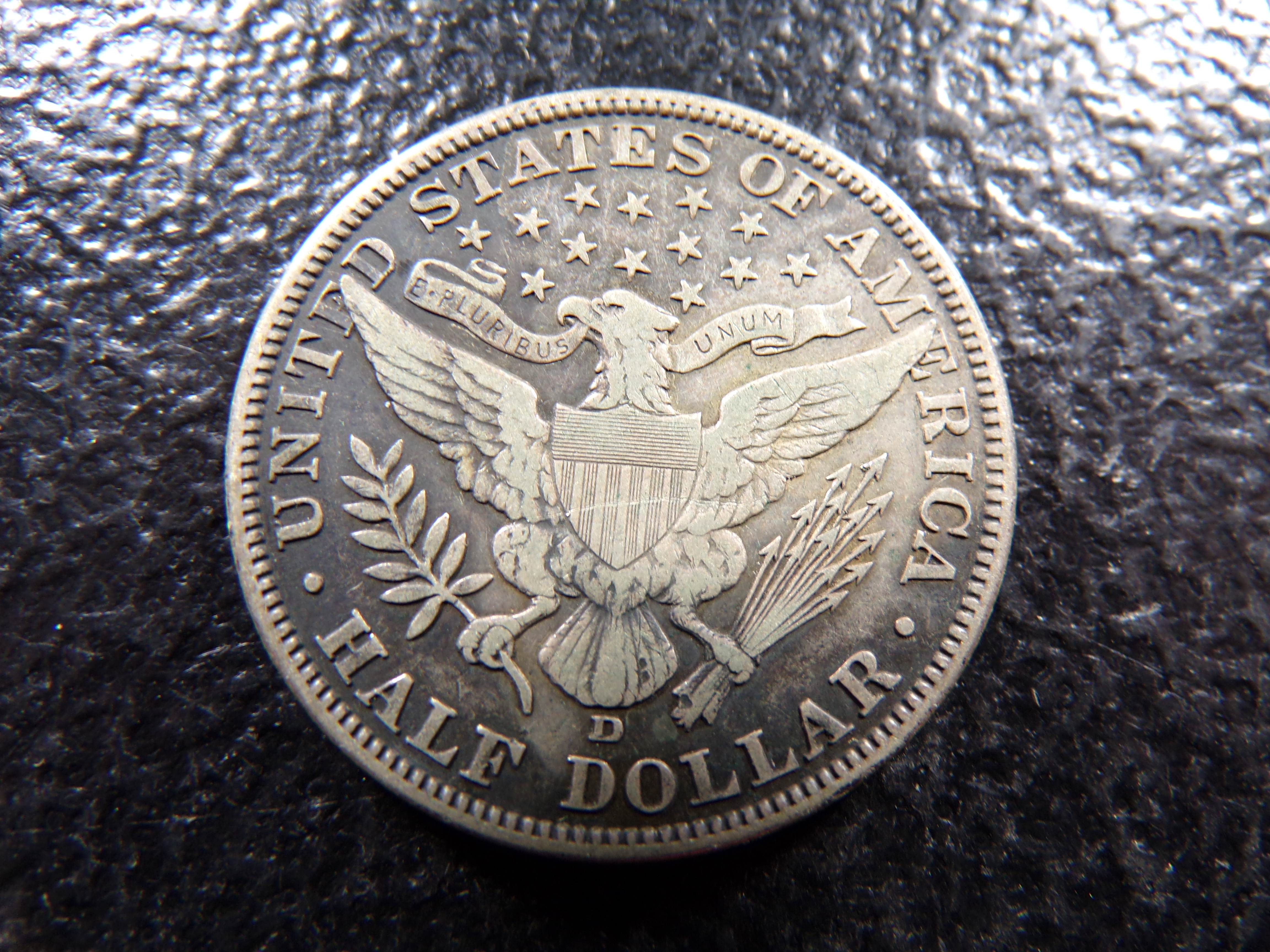 1911-D KEY DATE BARBER SILVER HALF DOLLAR