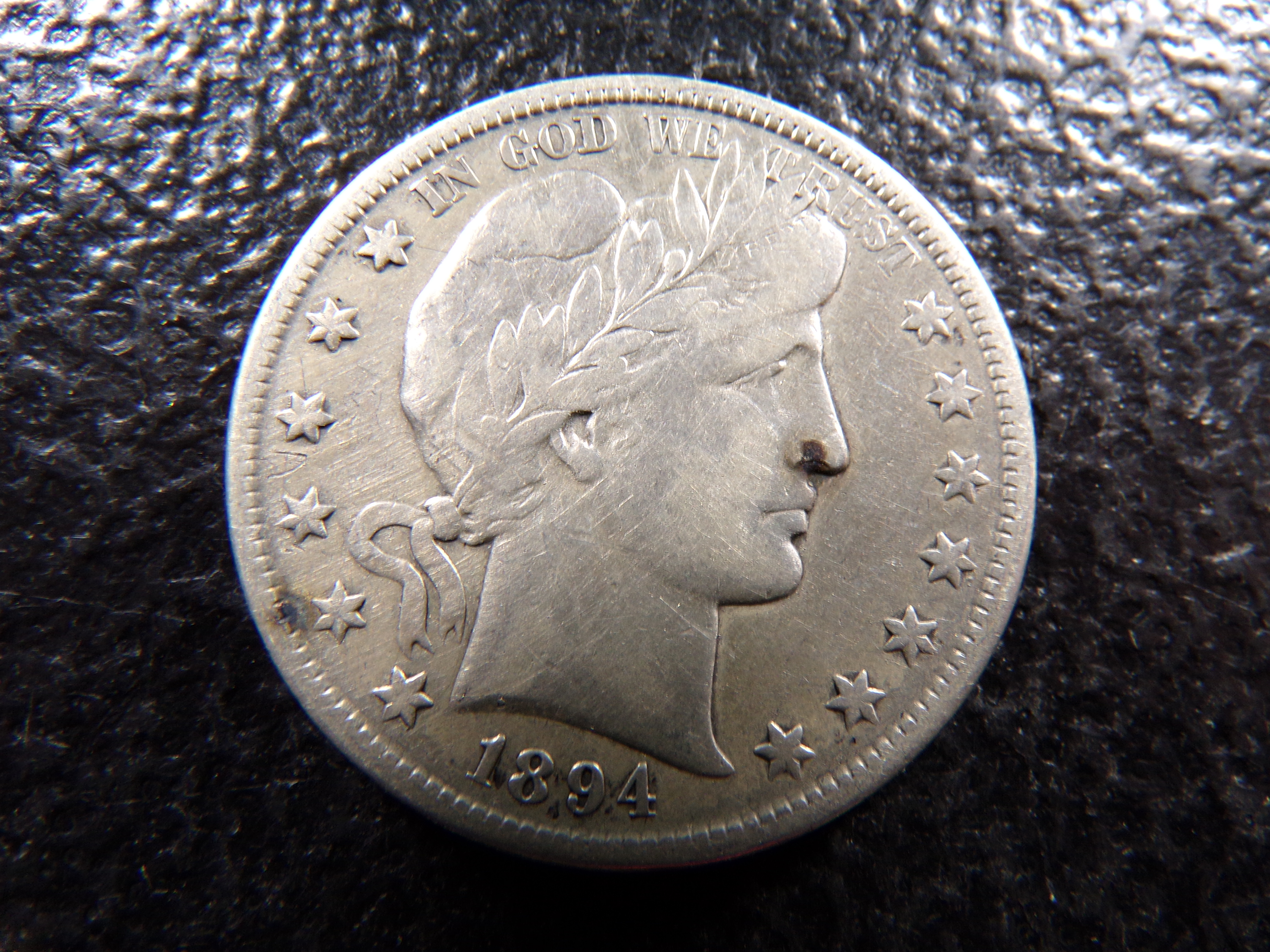1894-S BARBER SILVER HALF DOLLAR