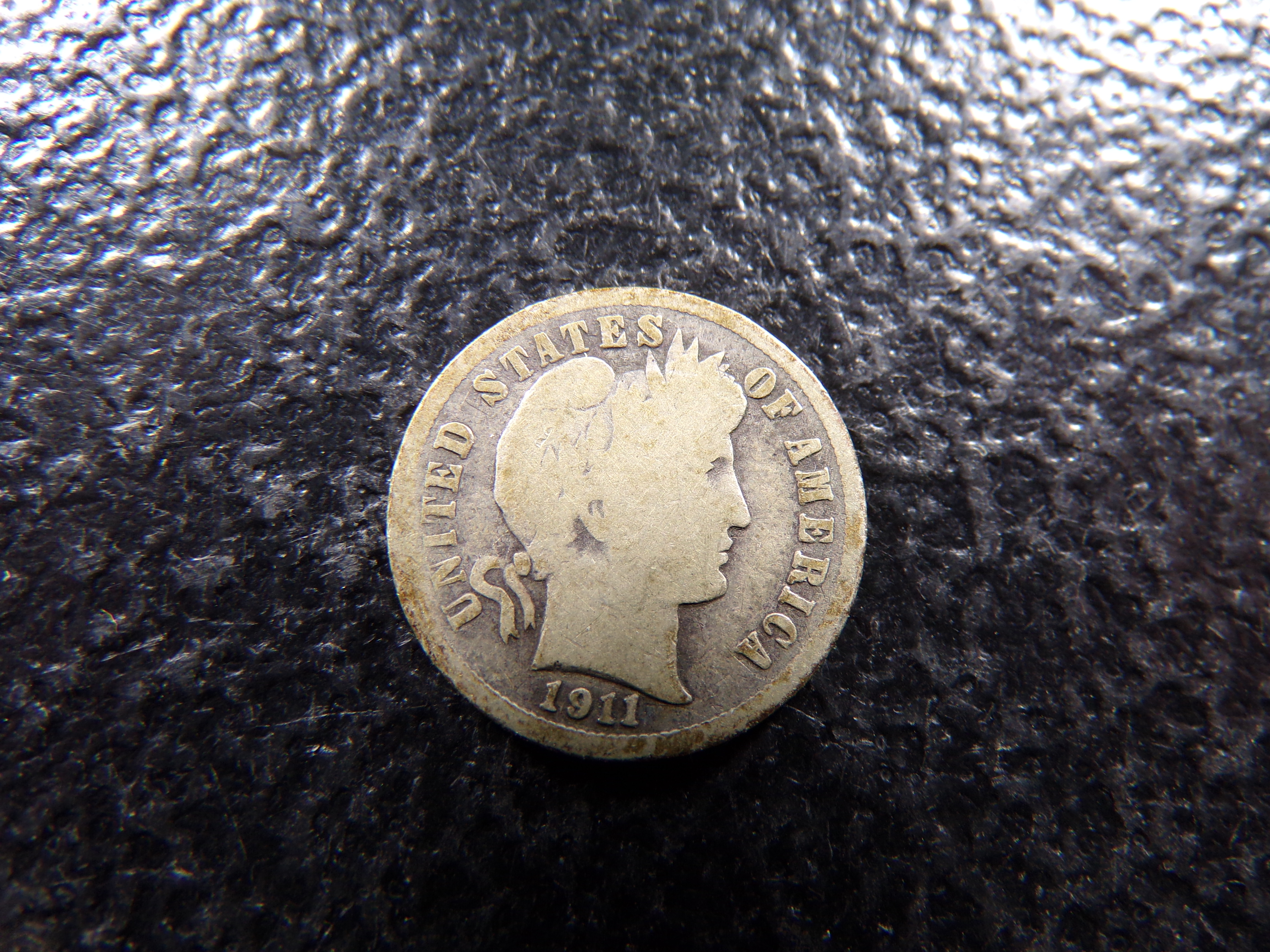 1911-S BARBER SILVER DIME