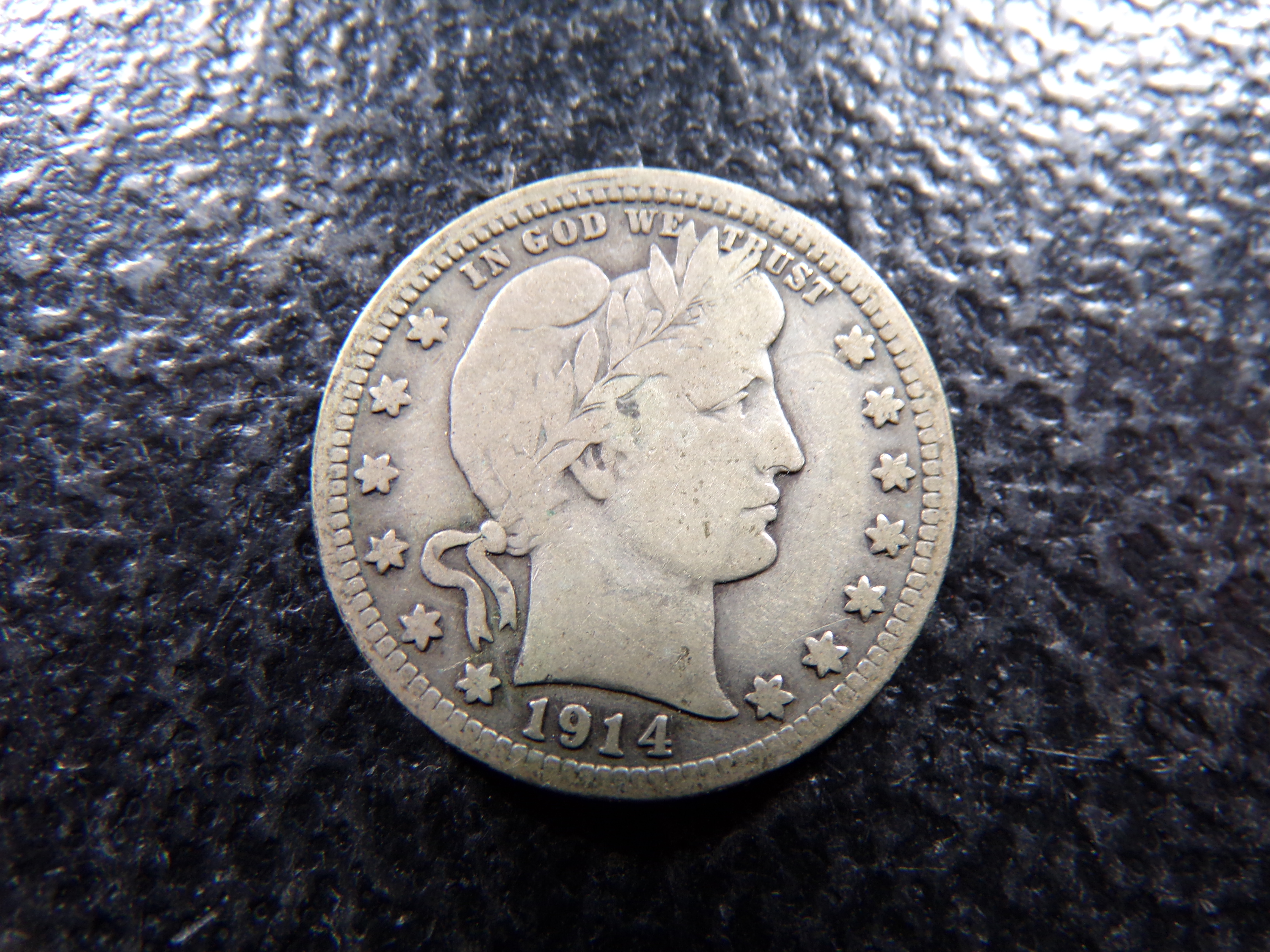 1914 BARBER SILVER QUARTER