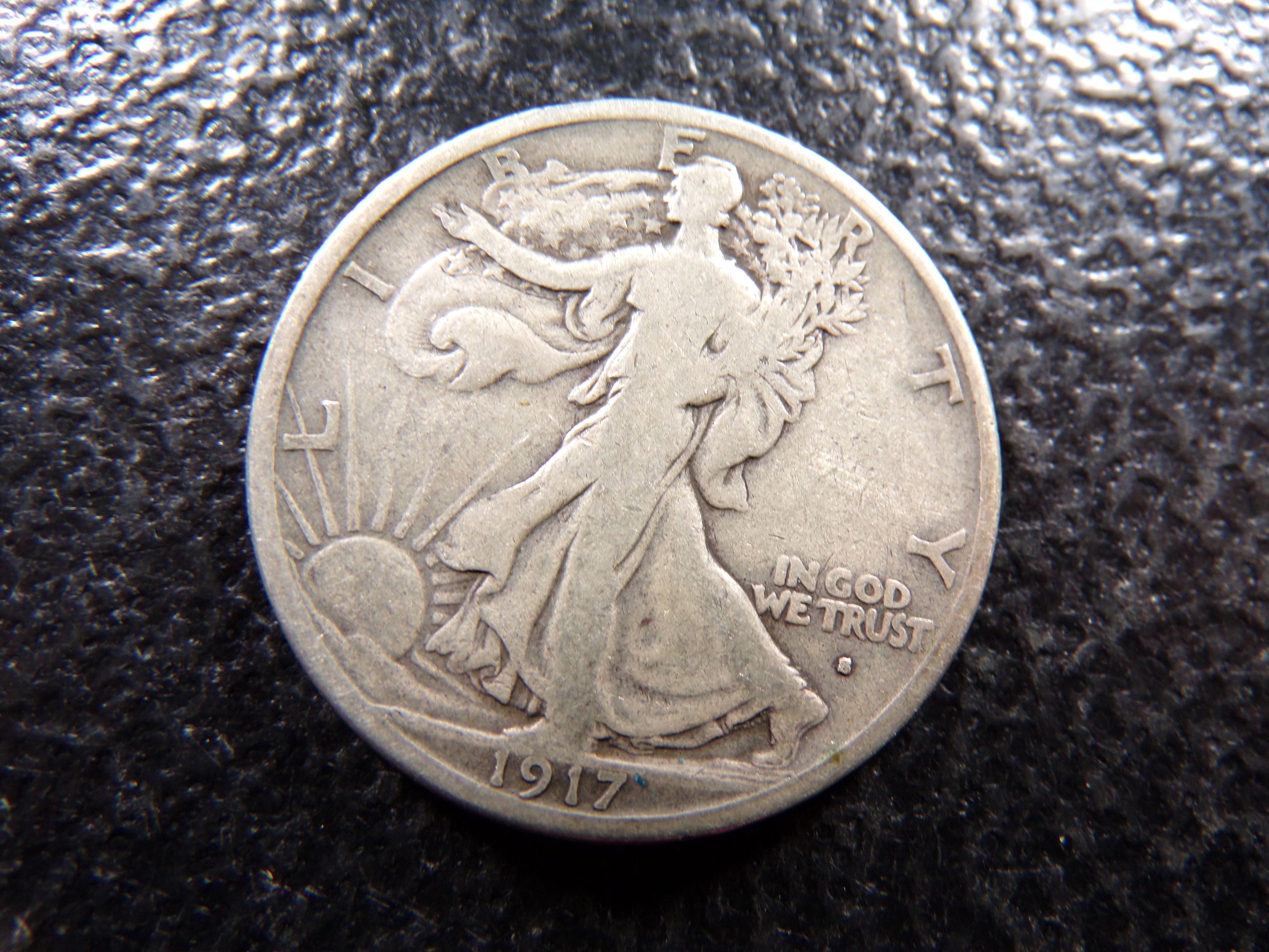 1917-S OBV. WALKING LIBERTY SILVER HALF DOLLAR