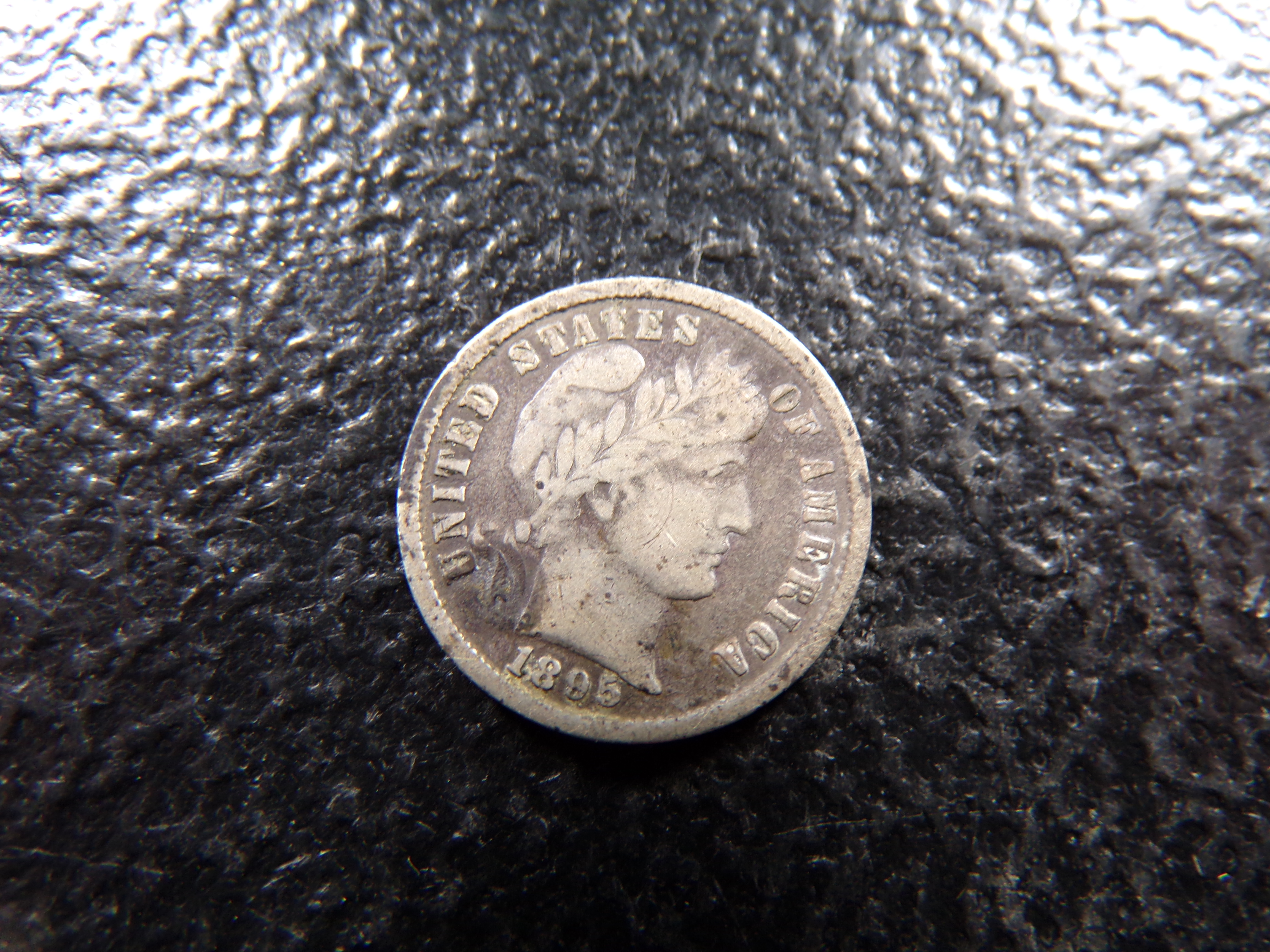 1895 RARE DATE BARBER SILVER DIME