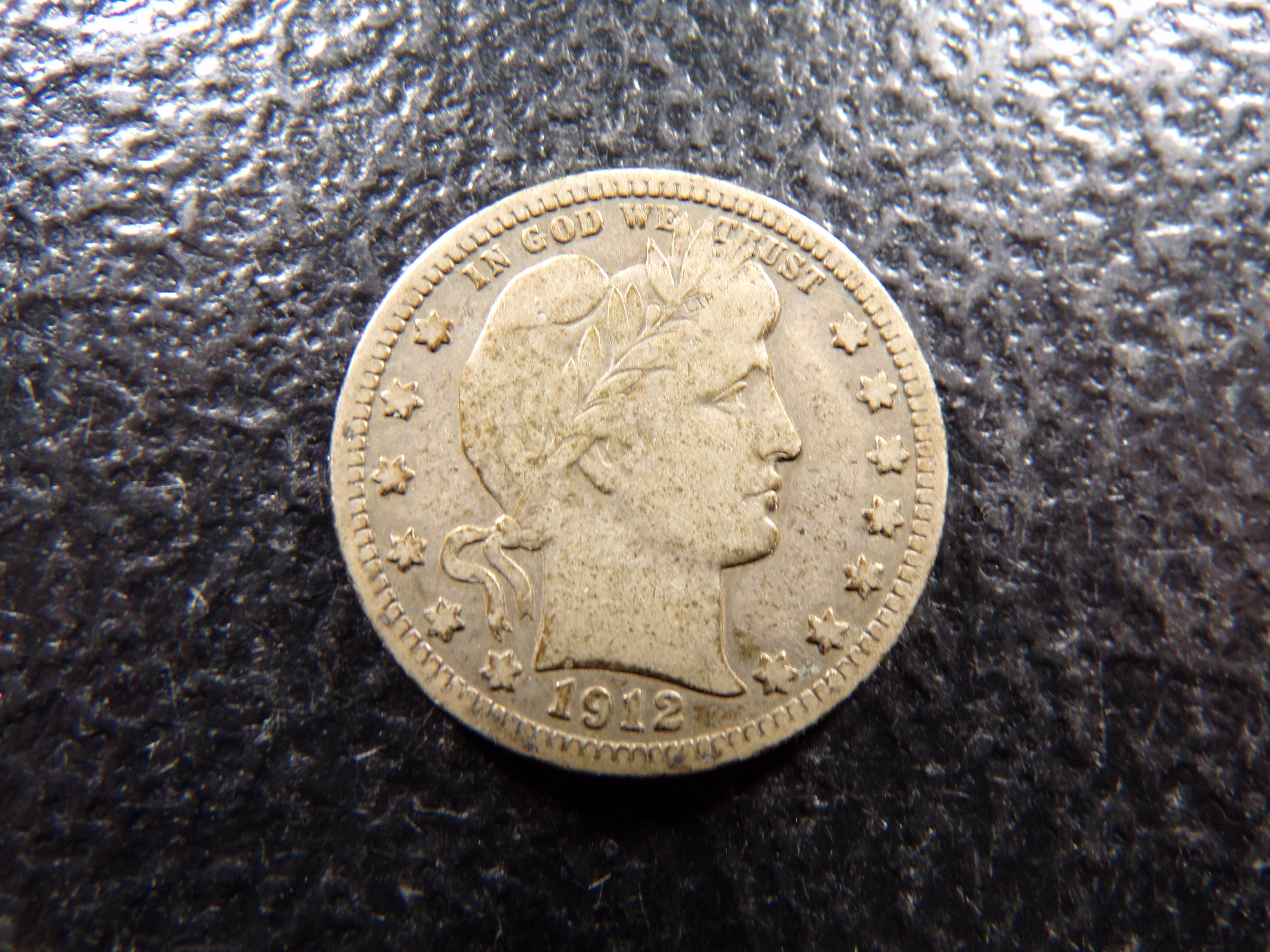 1912 BARBER SILVER QUARTER