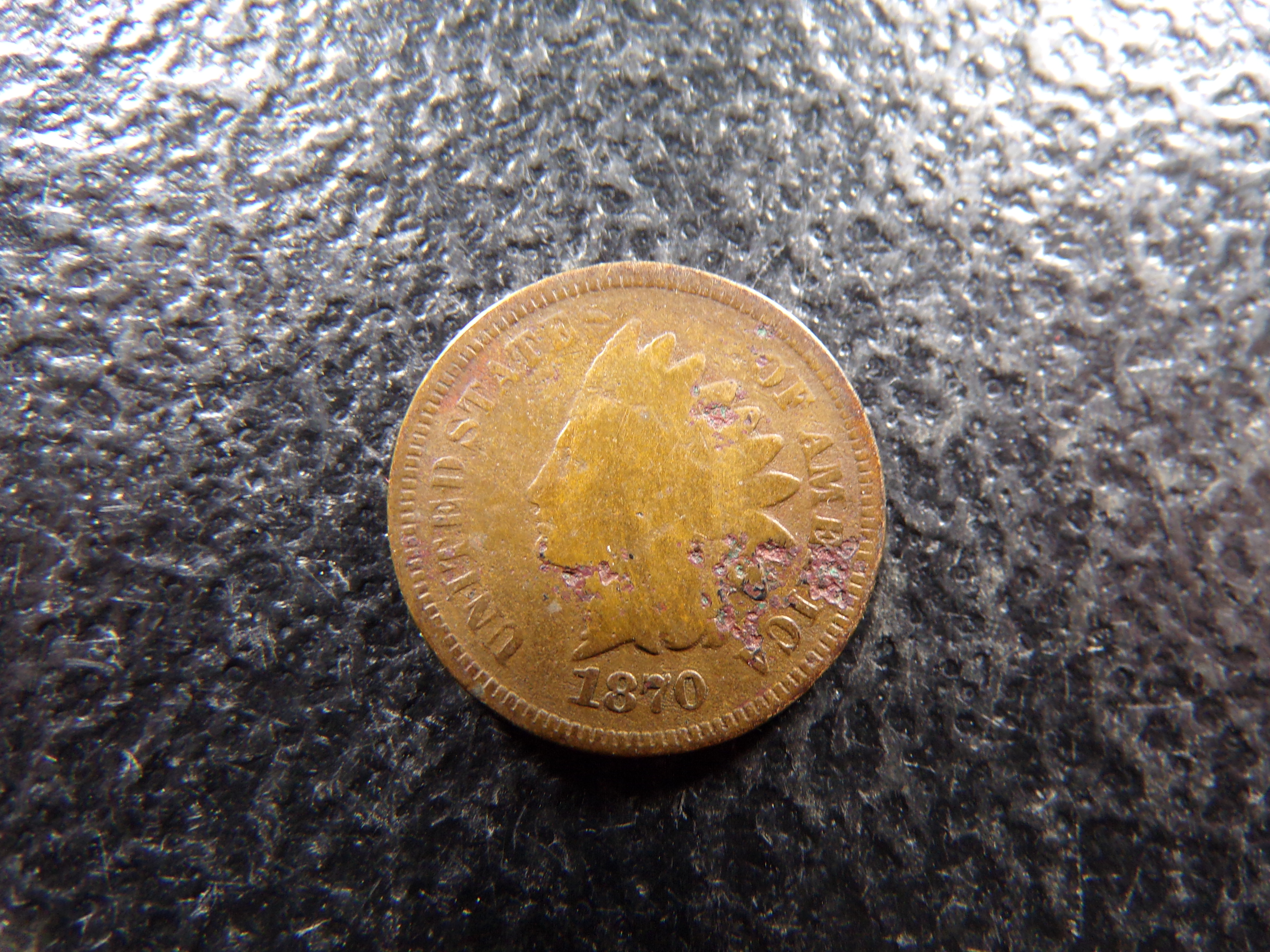 1870 RARE DATE INDIAN HEAD CENT
