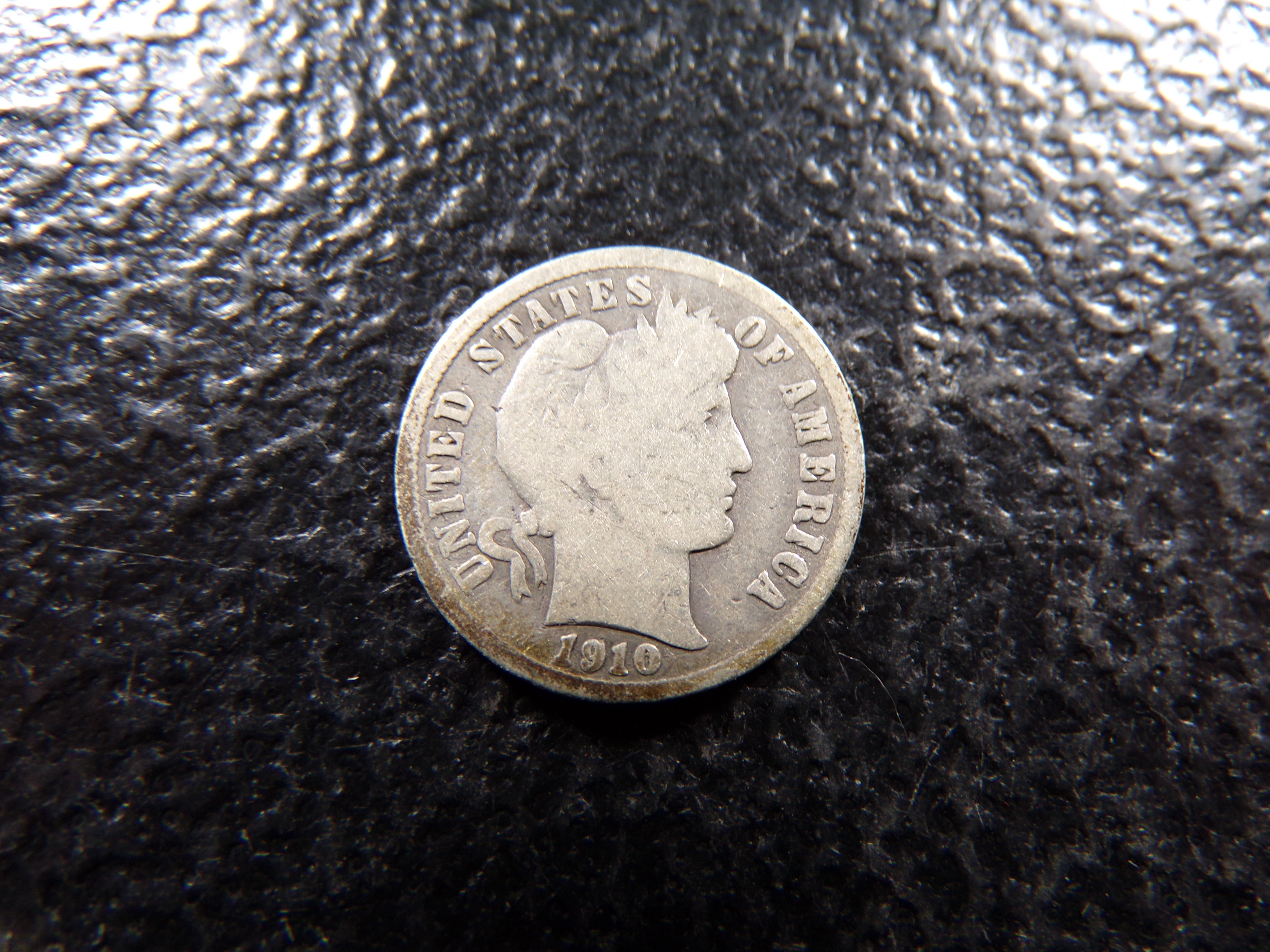 1910-S BARBER SILVER DIME