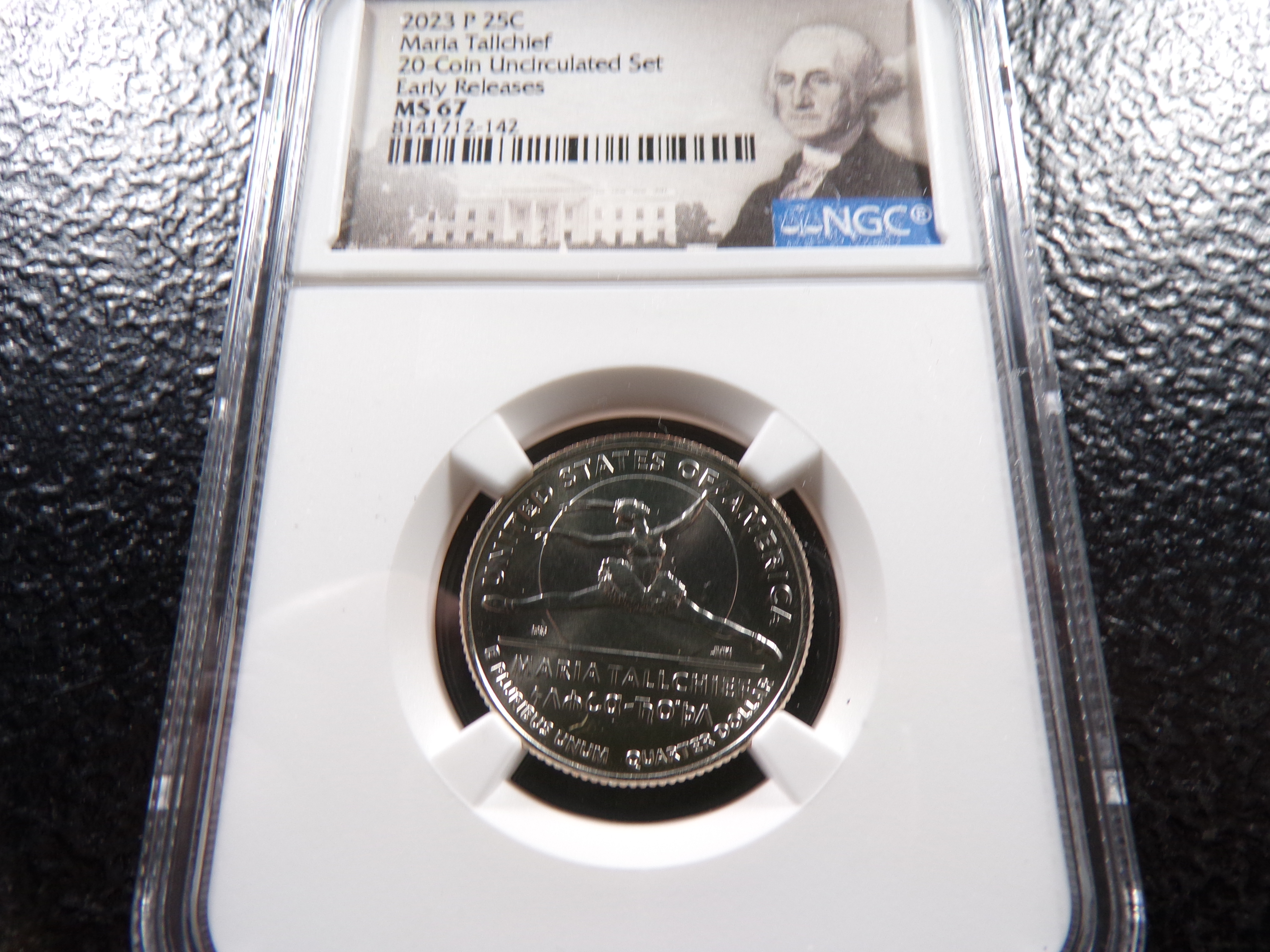 2023-P NGC MS67 MARIA TALLCHIEF QUARTER
