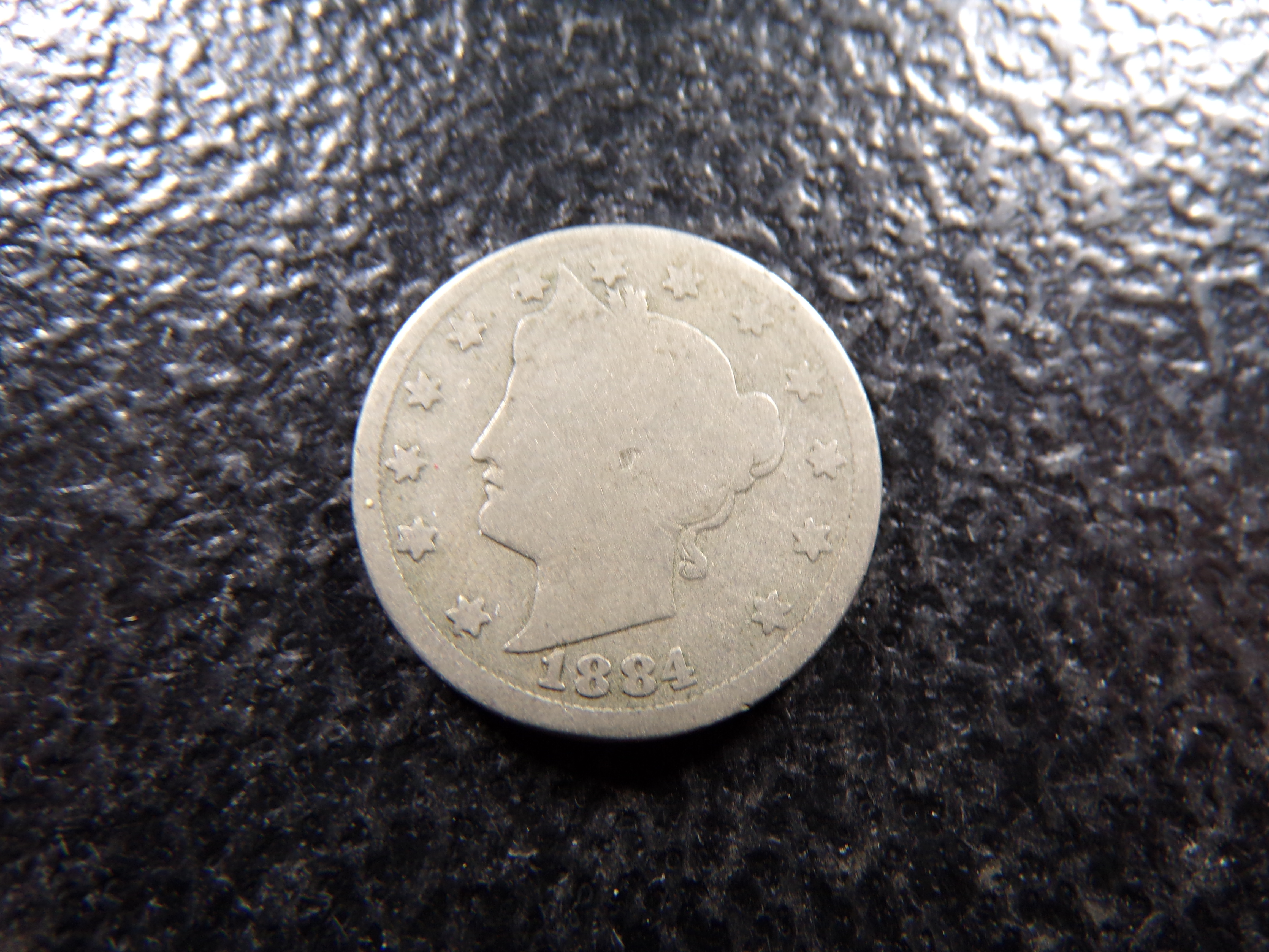 1884 LIBERTY HEAD V NICKEL