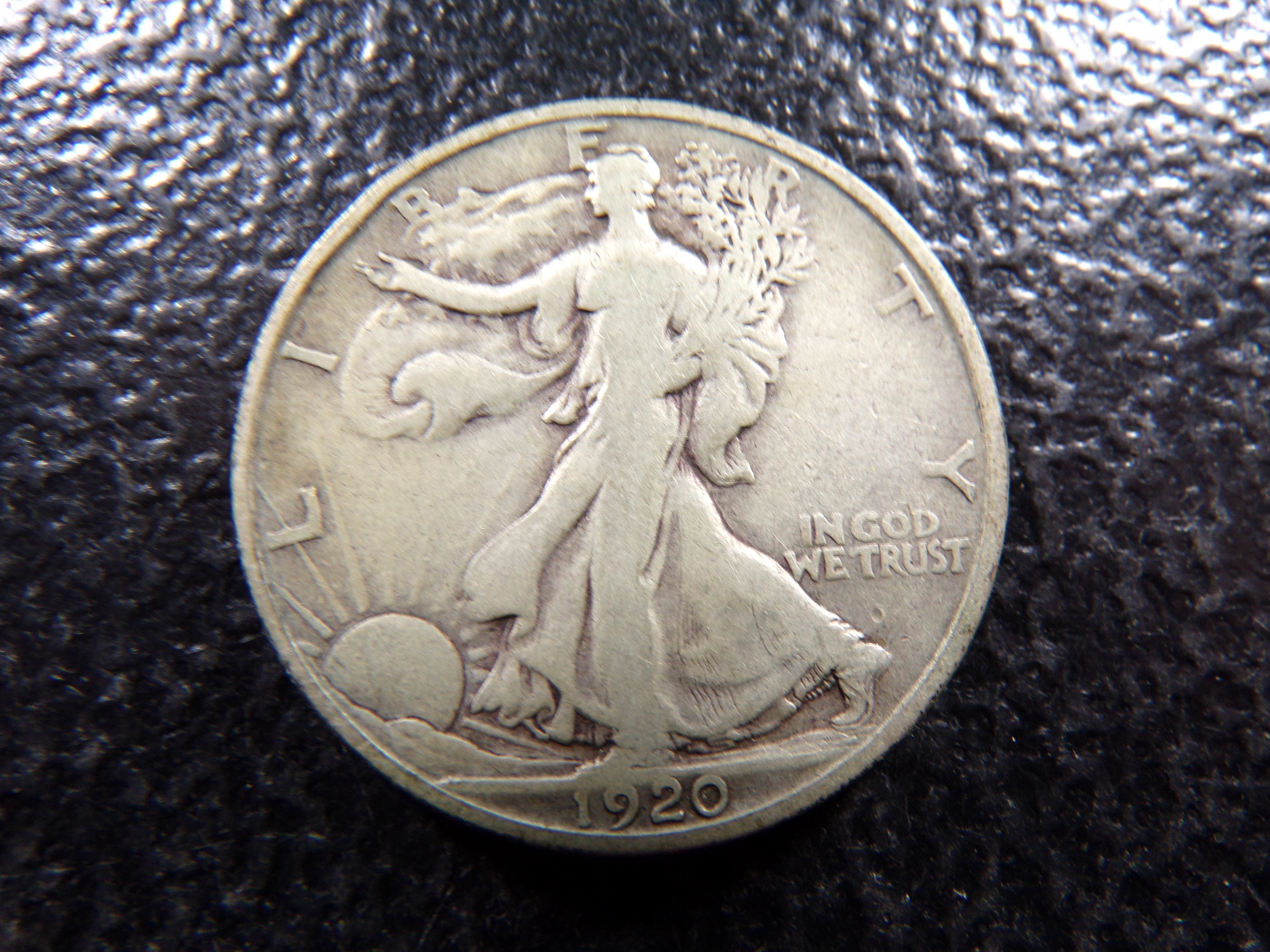 1920-S WALKING LIBERTY SILVER HALF DOLLAR
