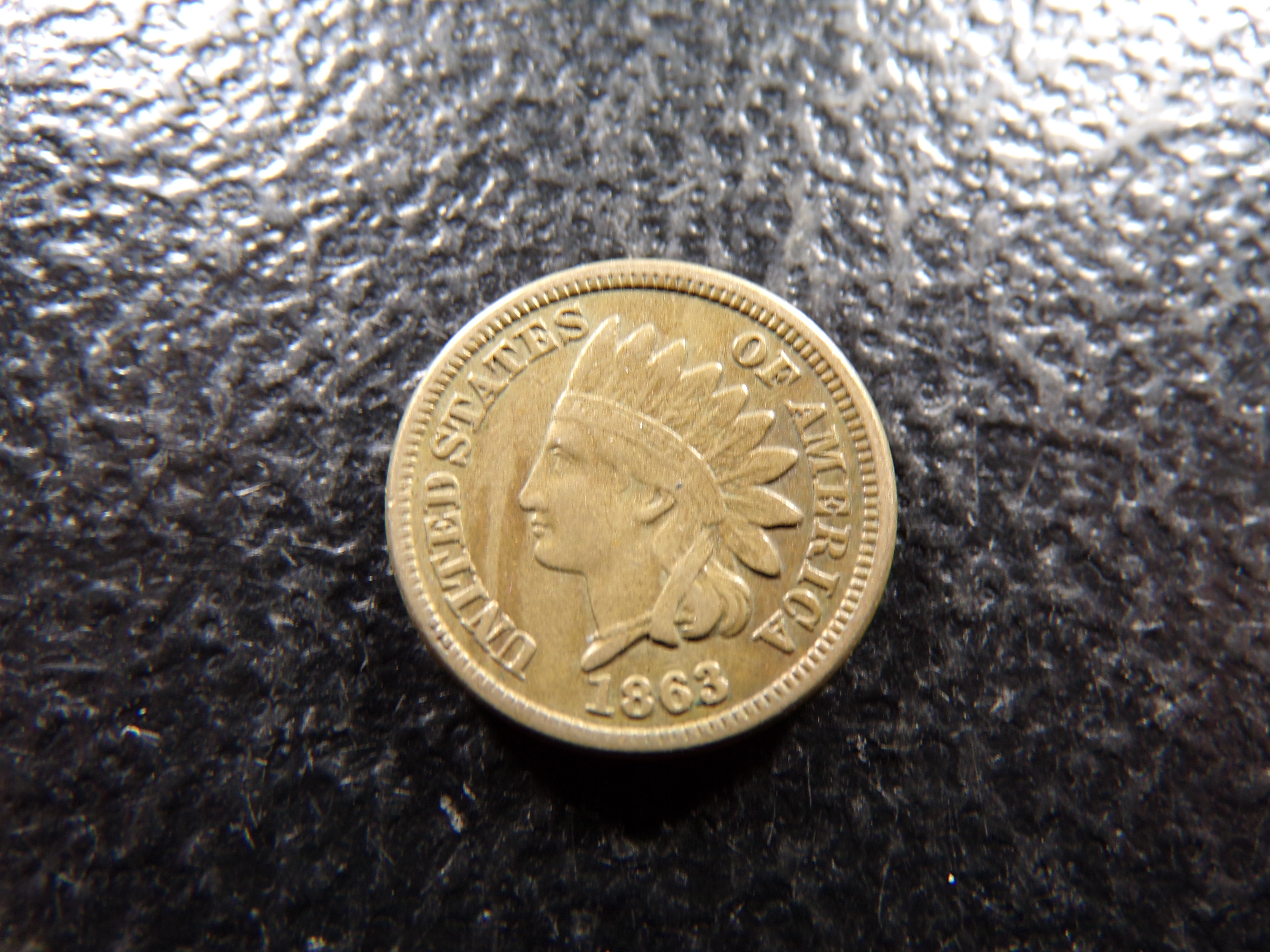 1863 COPPER NICKEL INDIAN CENT