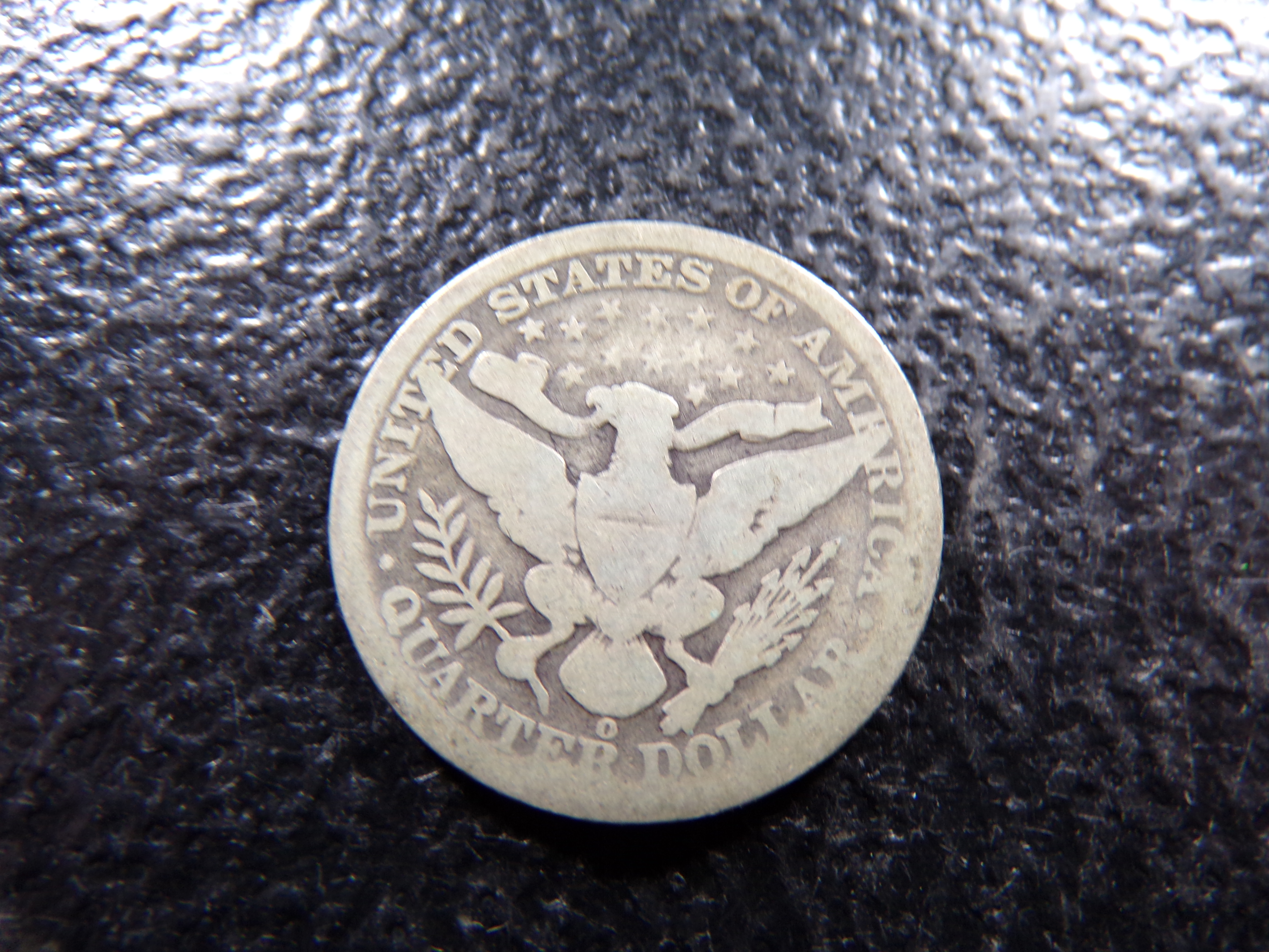 1892-O BARBER SILVER QUARTER