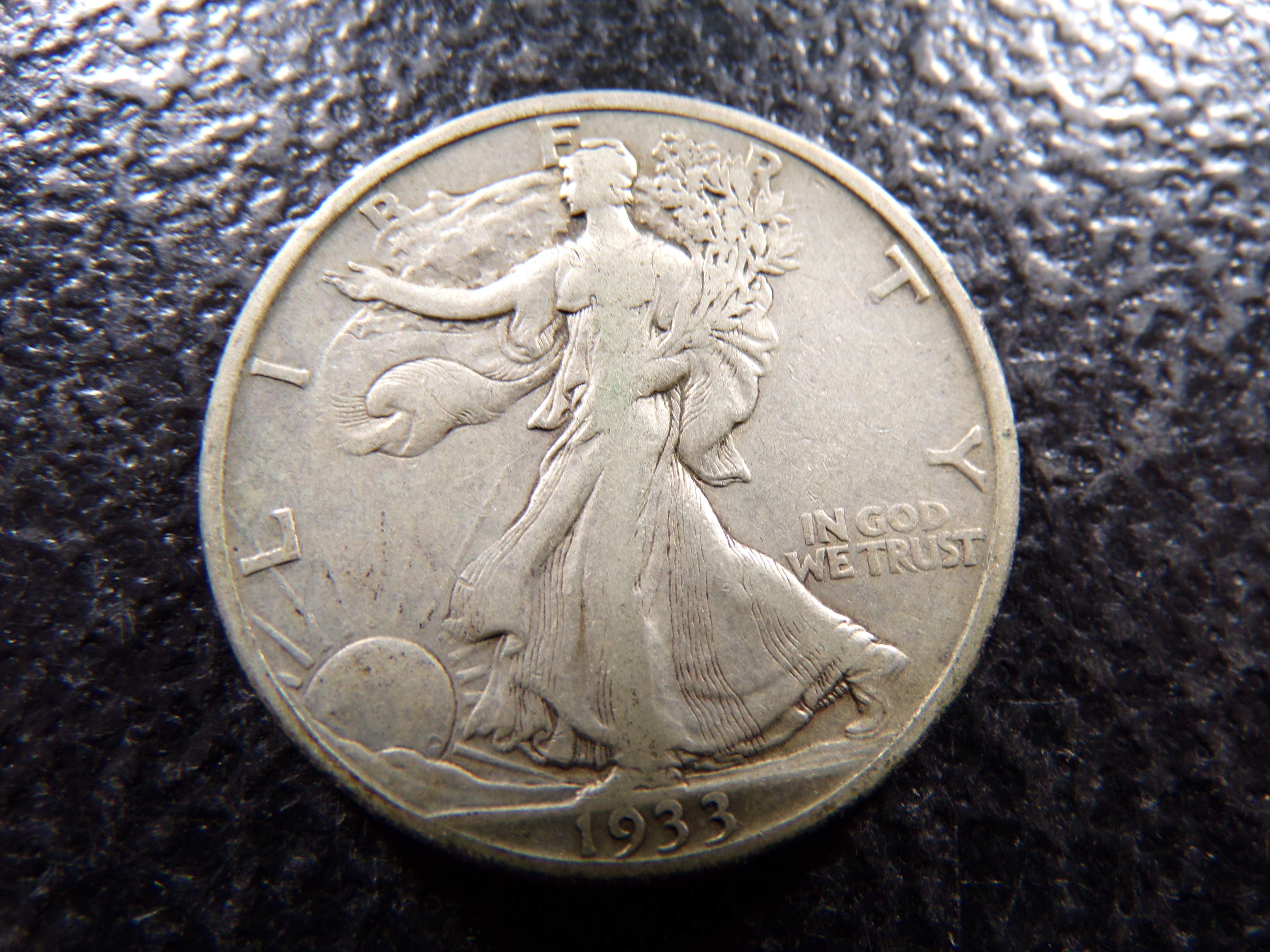 1933-S RARE DATE WALKING LIBERTY SILVER HALF DOLLAR