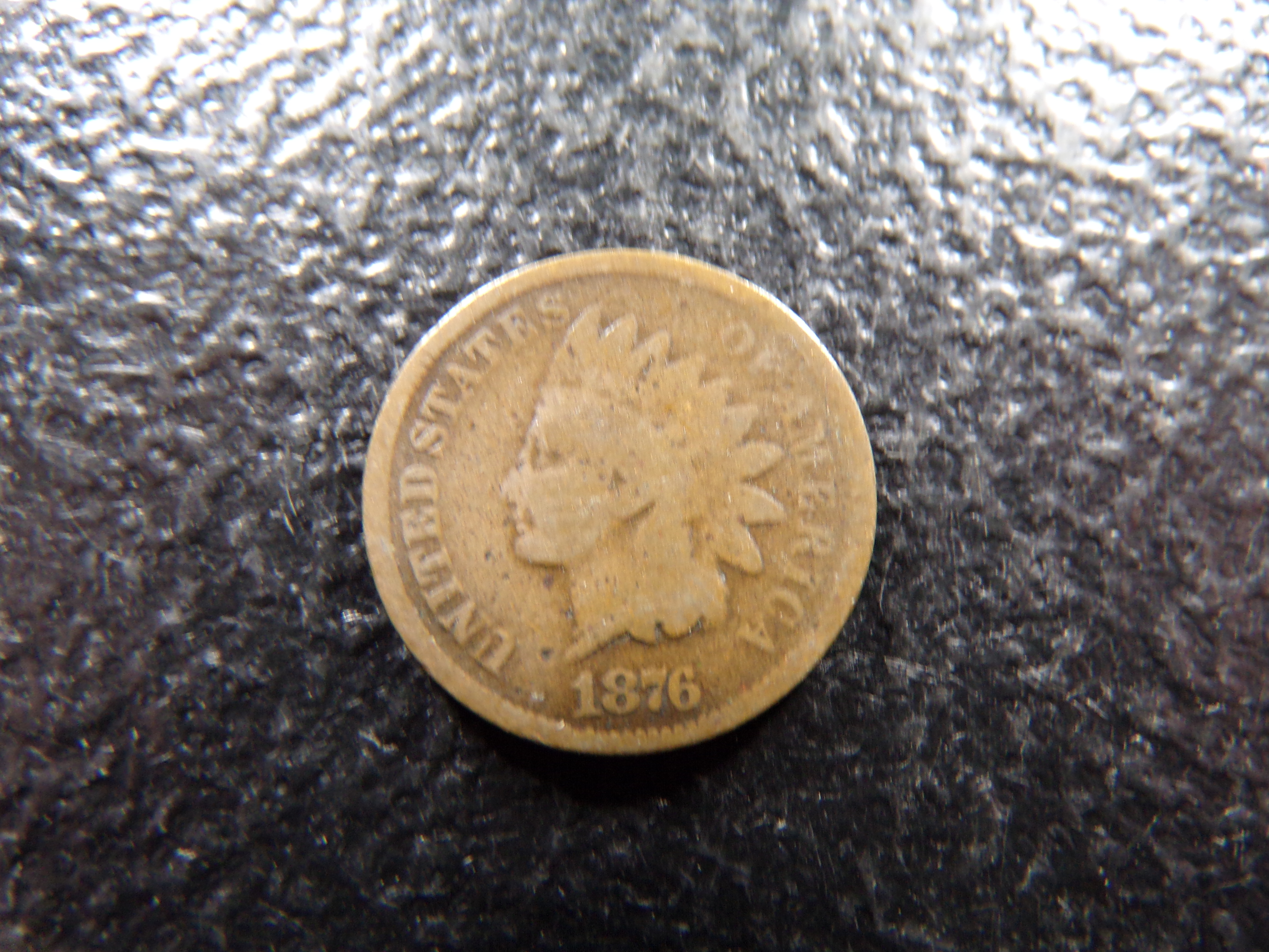 1876 RARE DATE INDIAN HEAD CENT