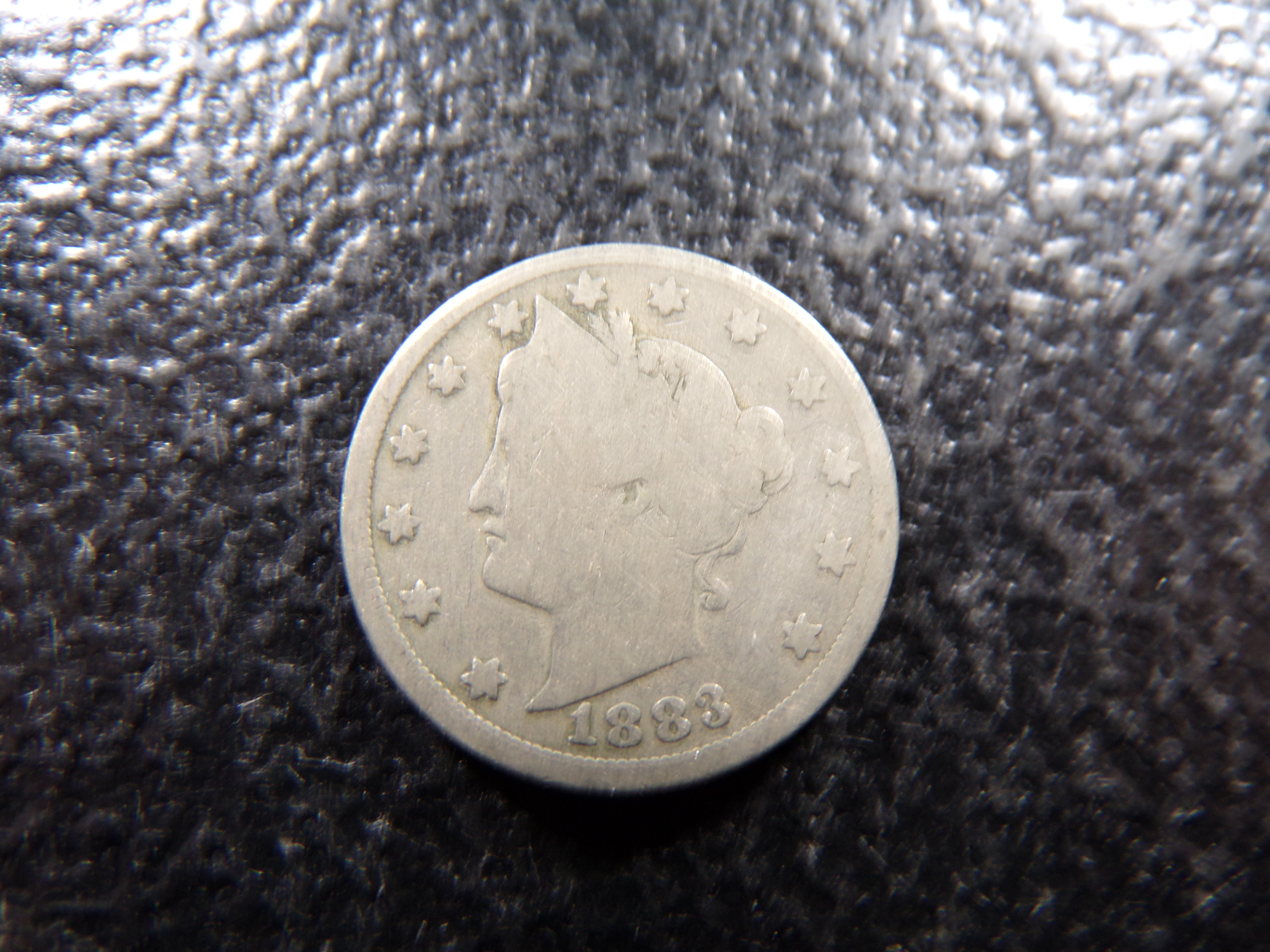 1883 WITH CENTS LIBERTY HEAD V NICKEL